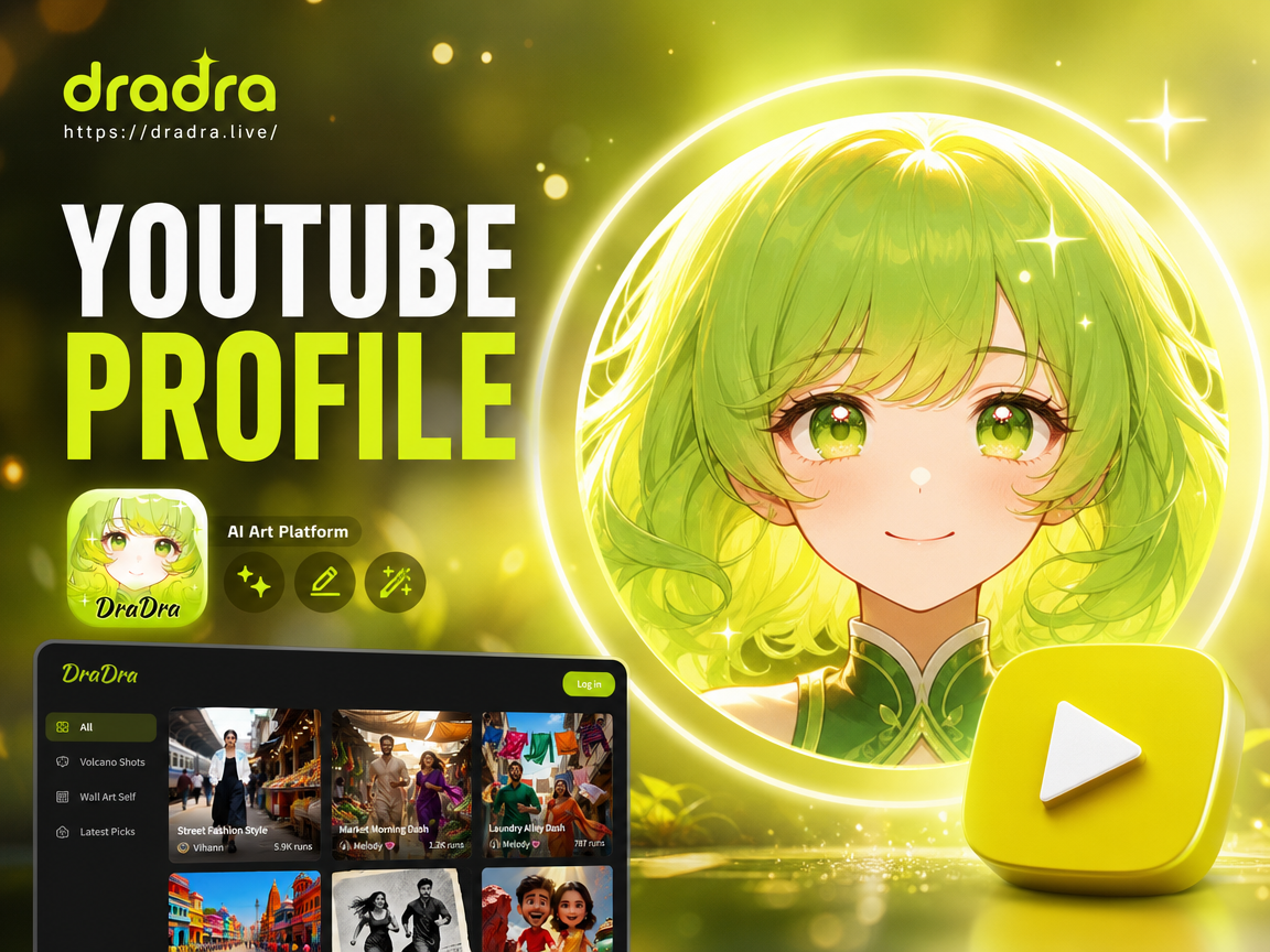 Resultado de generación de foto de perfil de YouTube con IA