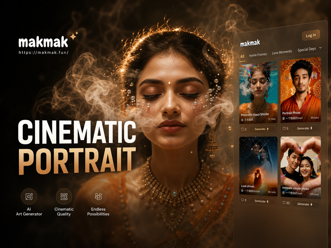 cinematic smoky portrait transformation