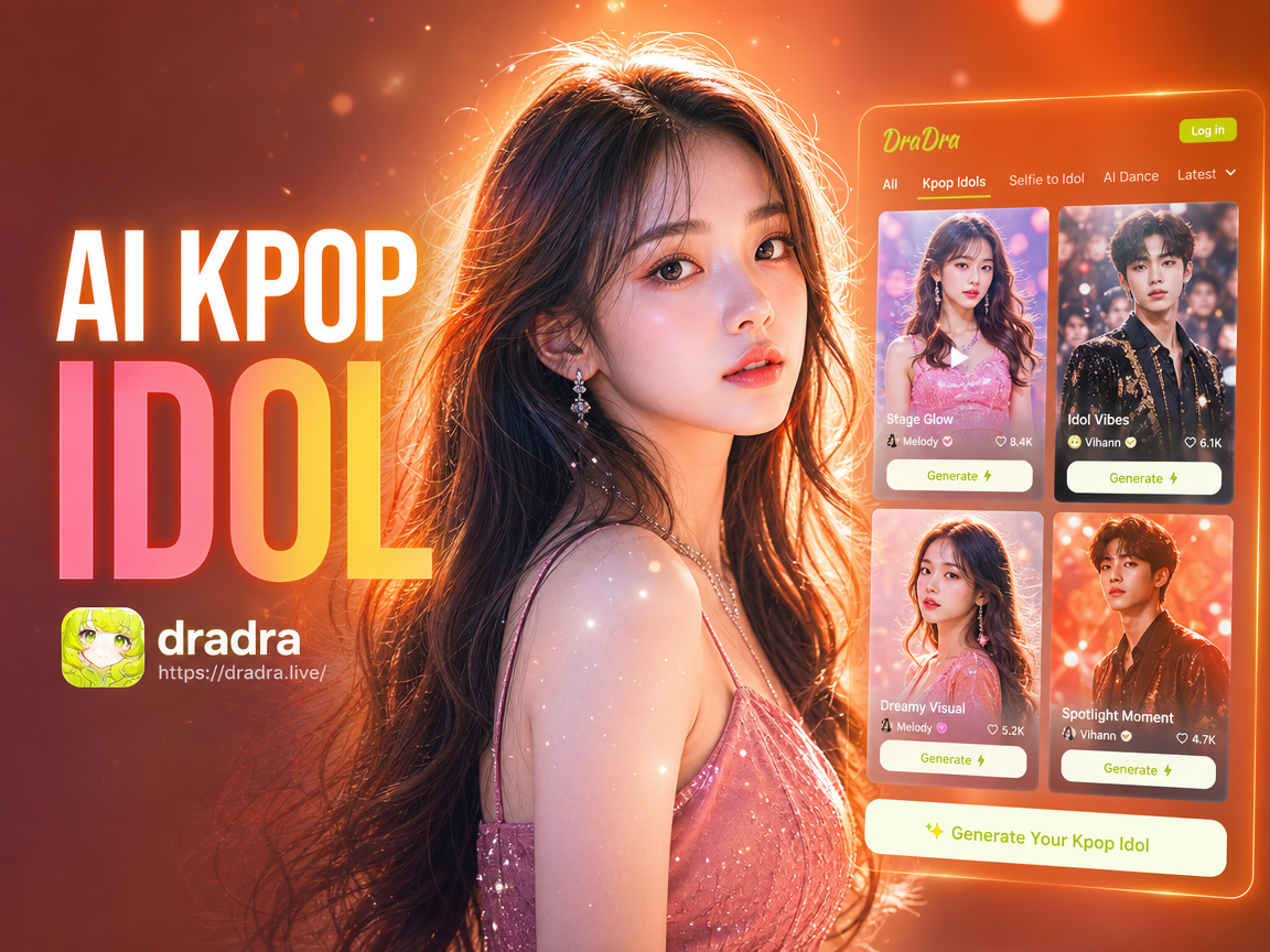 Transformación de idol kpop generada por IA a partir de una foto casual