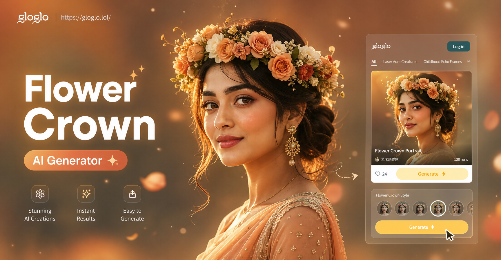 Add Magical Flower Crowns to Your Photos with AI