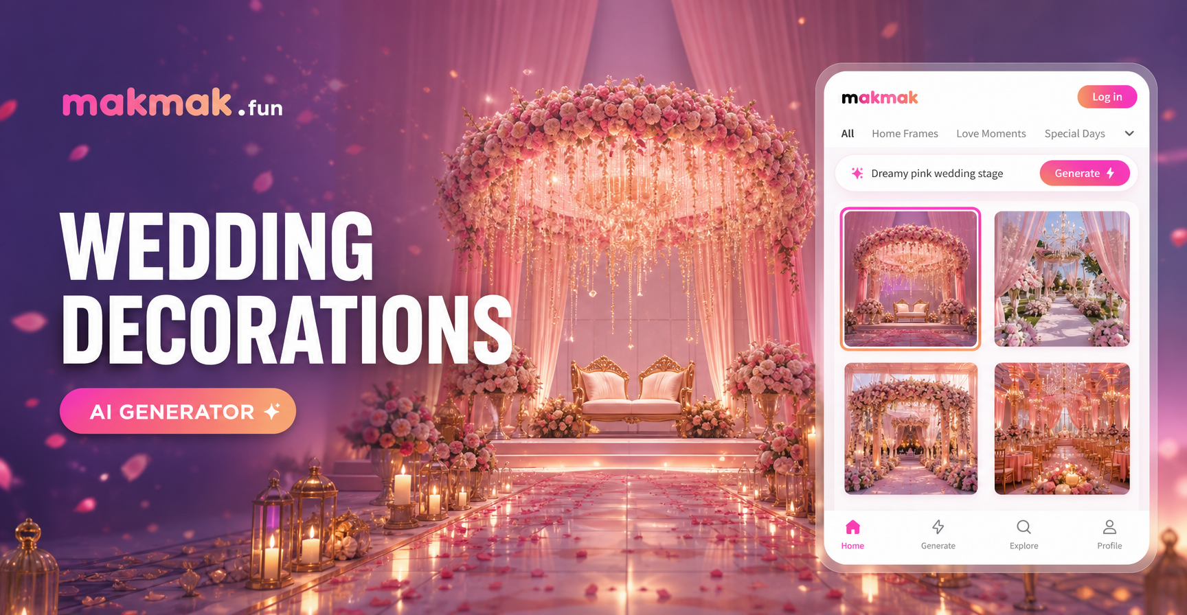 Plan Your Dream Wedding Decor with AI | Free Generator