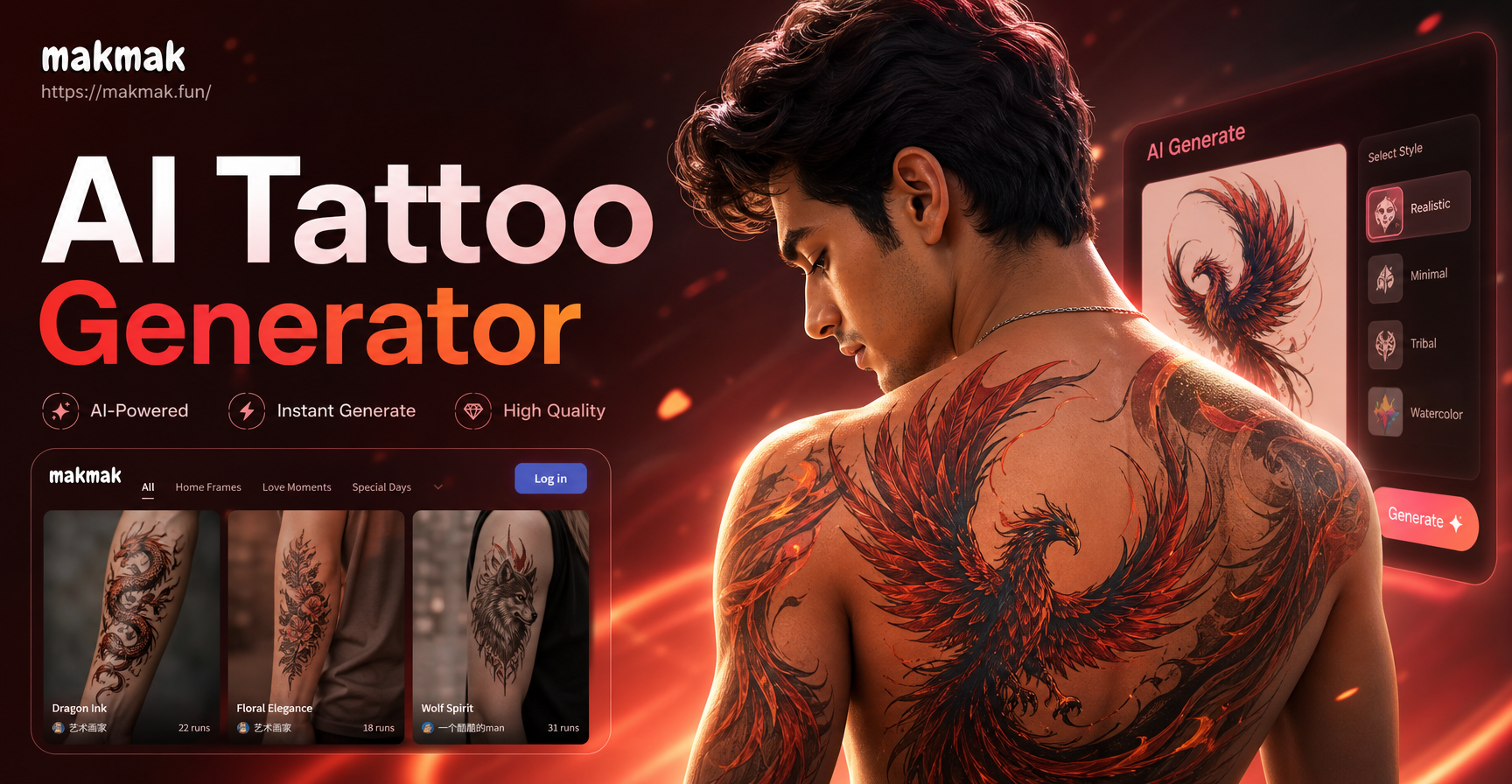 Design Custom Tattoos Instantly with AI Tattoo Generator