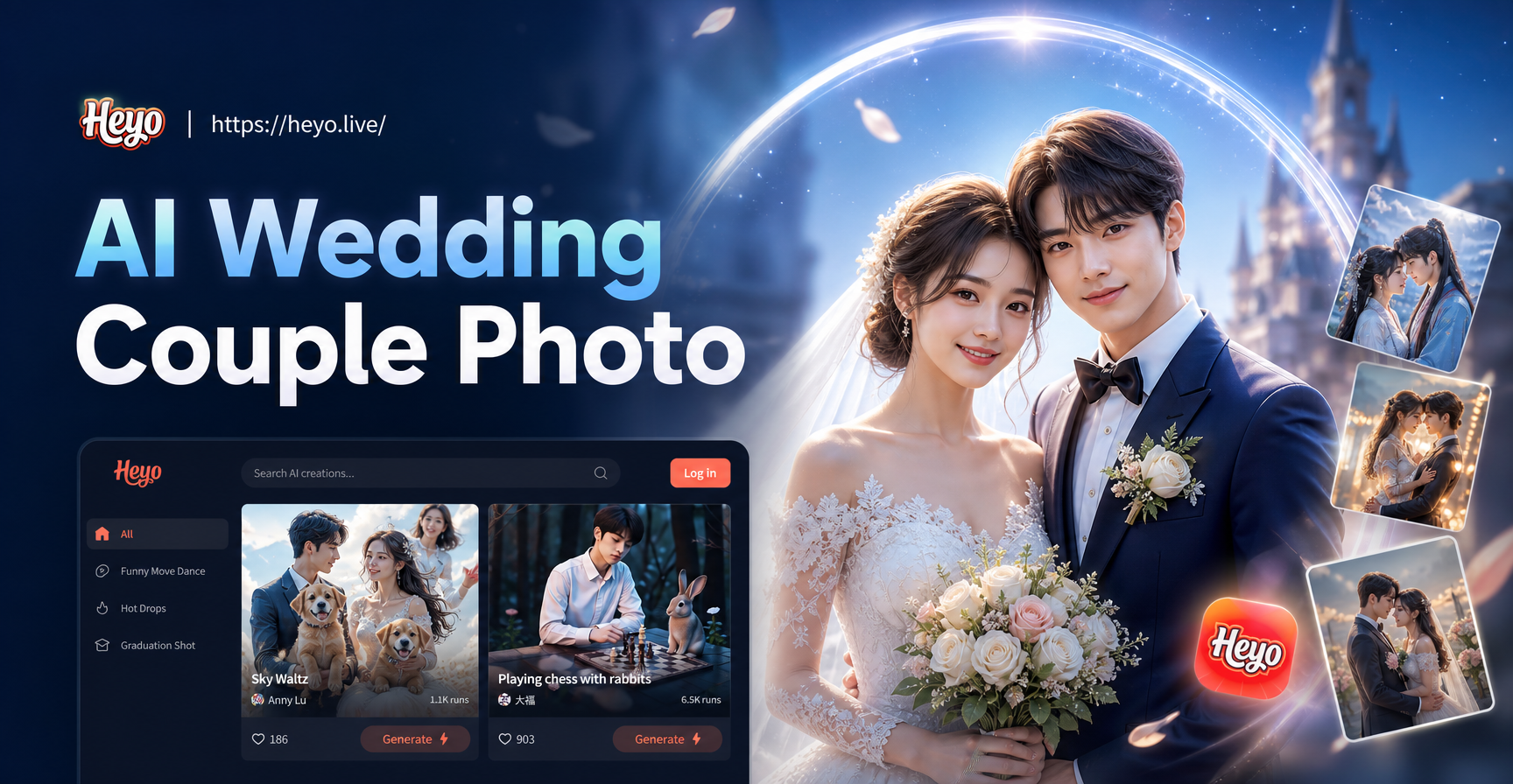 Create AI Wedding Photos Instantly | Couple Portraits Reimagined