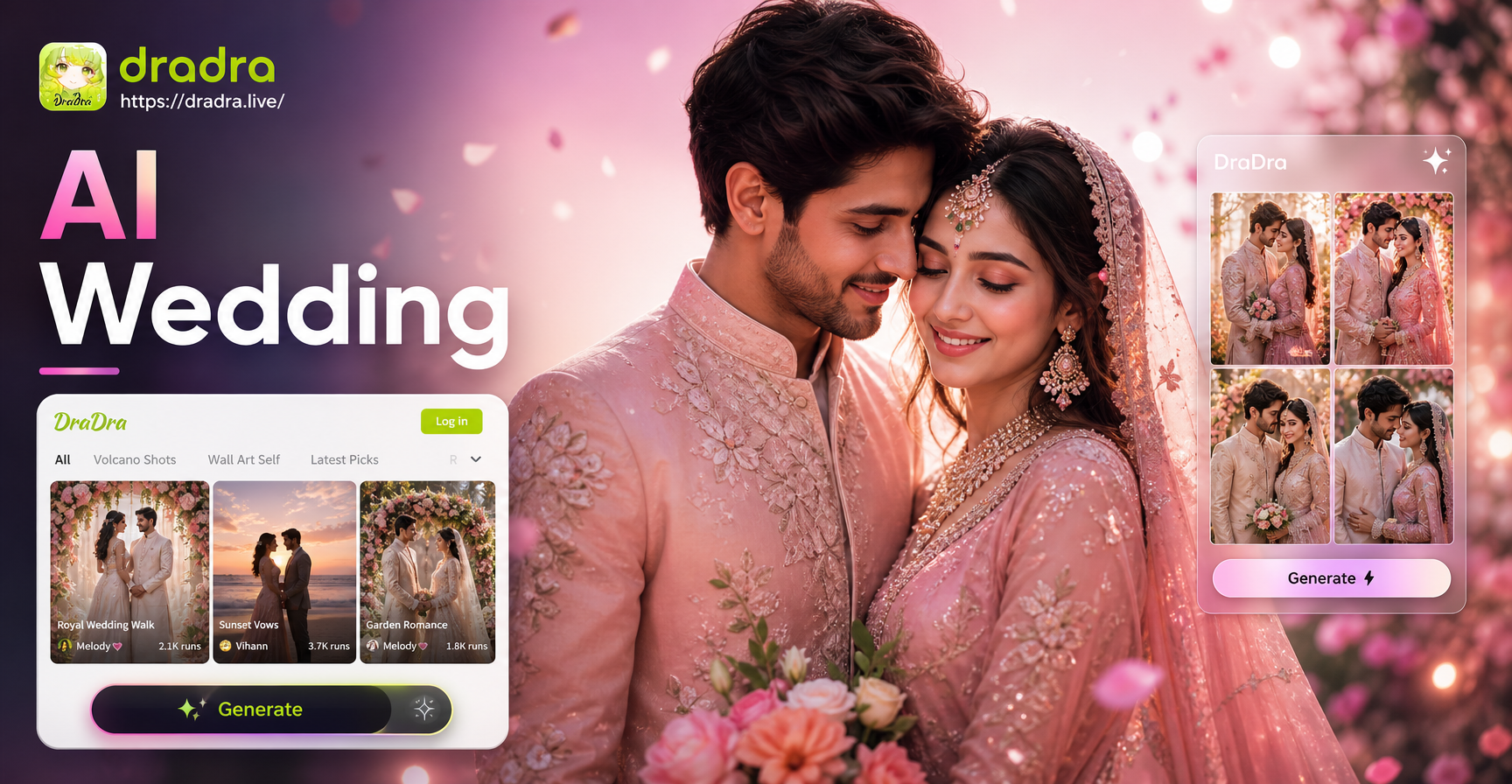 Crea Fotos de Boda con IA Asombrosas al Instante