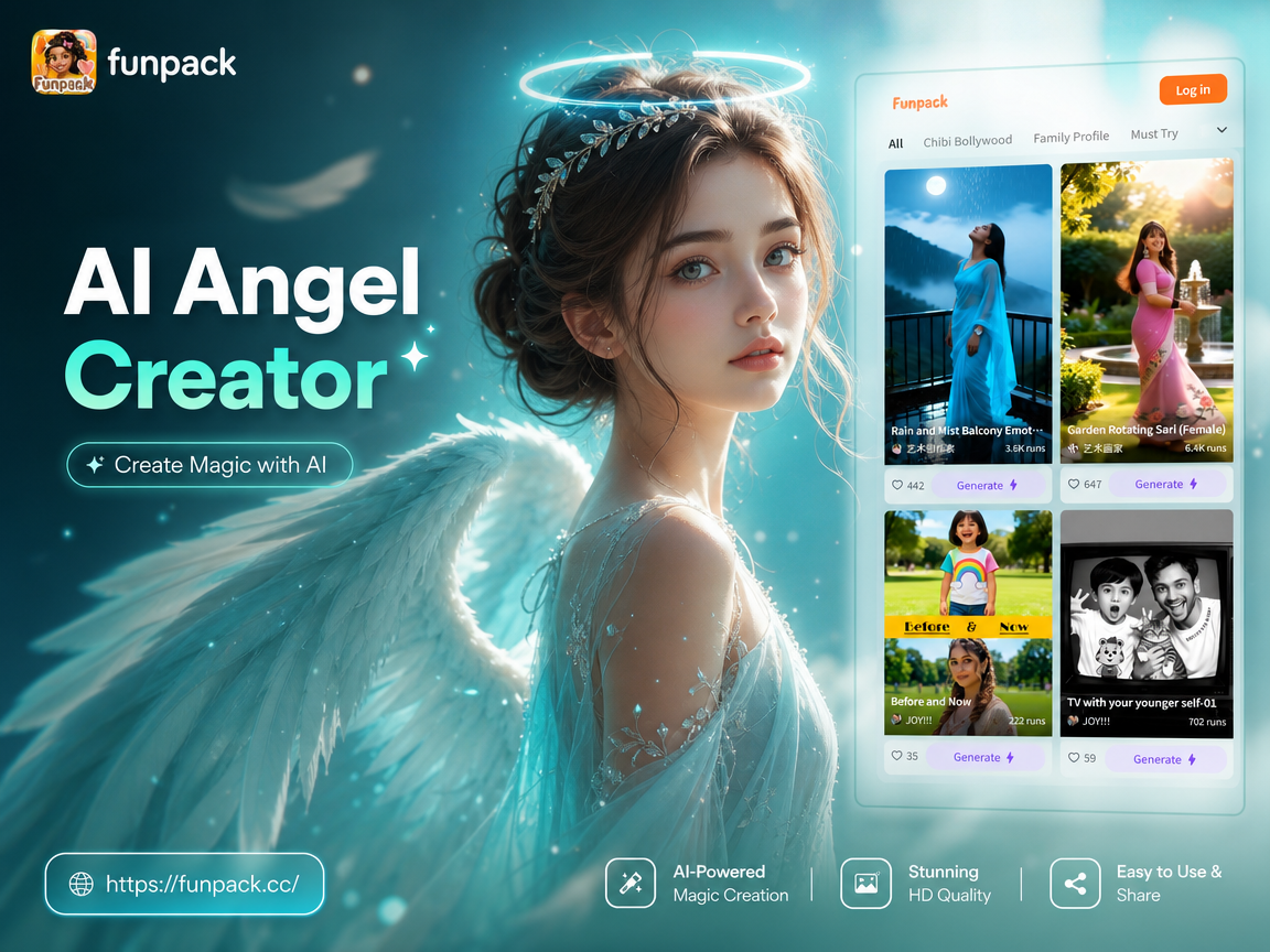 AI generated Baroque style angel with golden wings