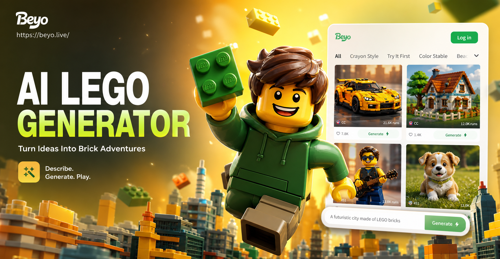 Create LEGO AI Art Instantly: From Photos to Bricks