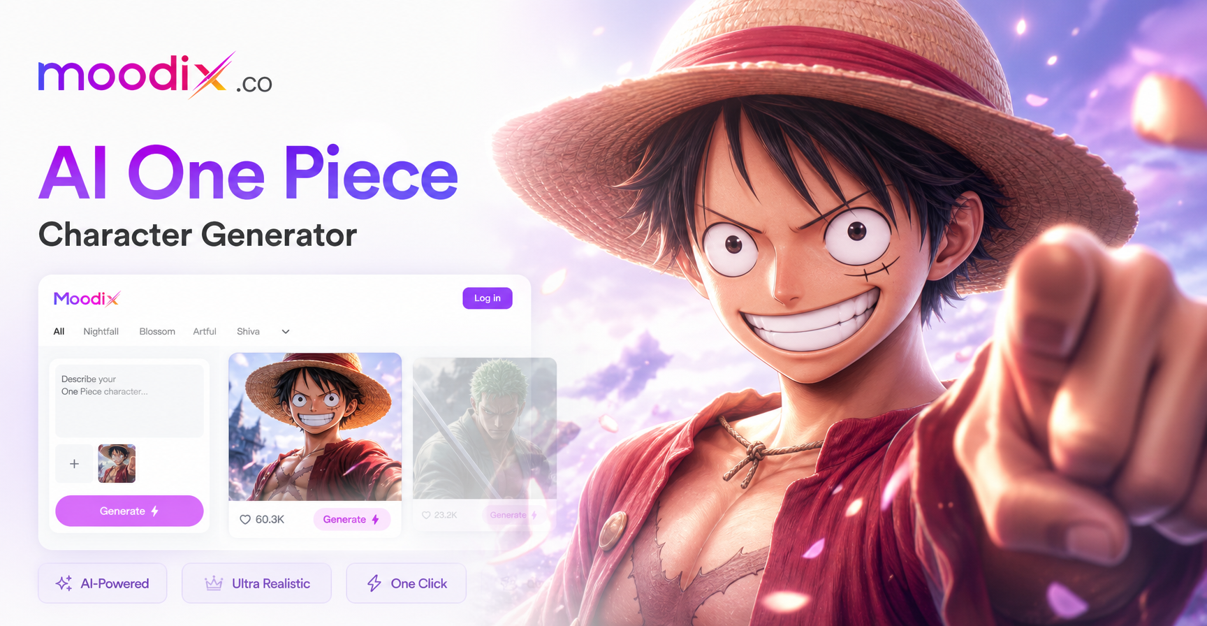 Crie Seu Próprio Personagem de One Piece com IA | Criador de OC de Anime
