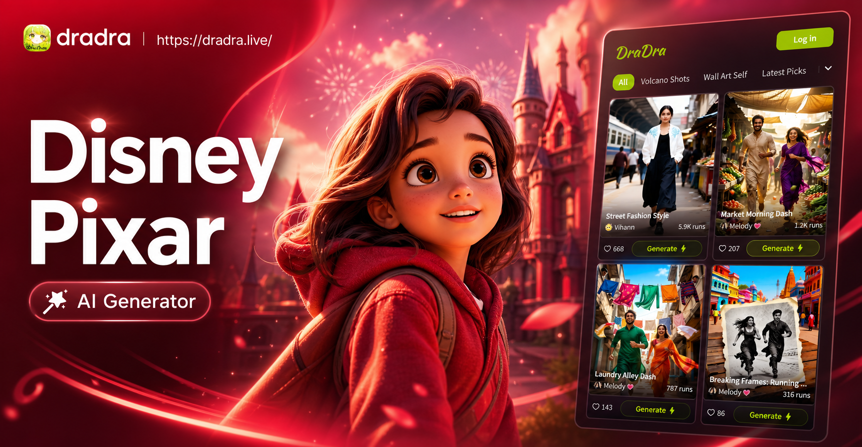 Disney & Pixar Character Creator - AI Generator Tool