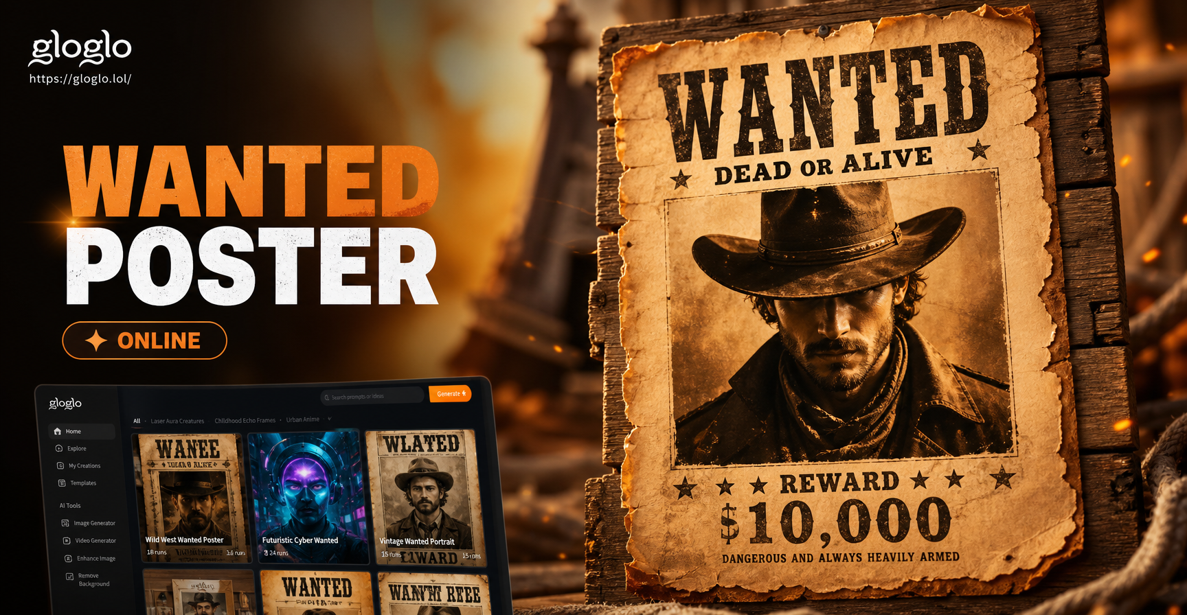 Create Custom Wanted Posters Online in Minutes