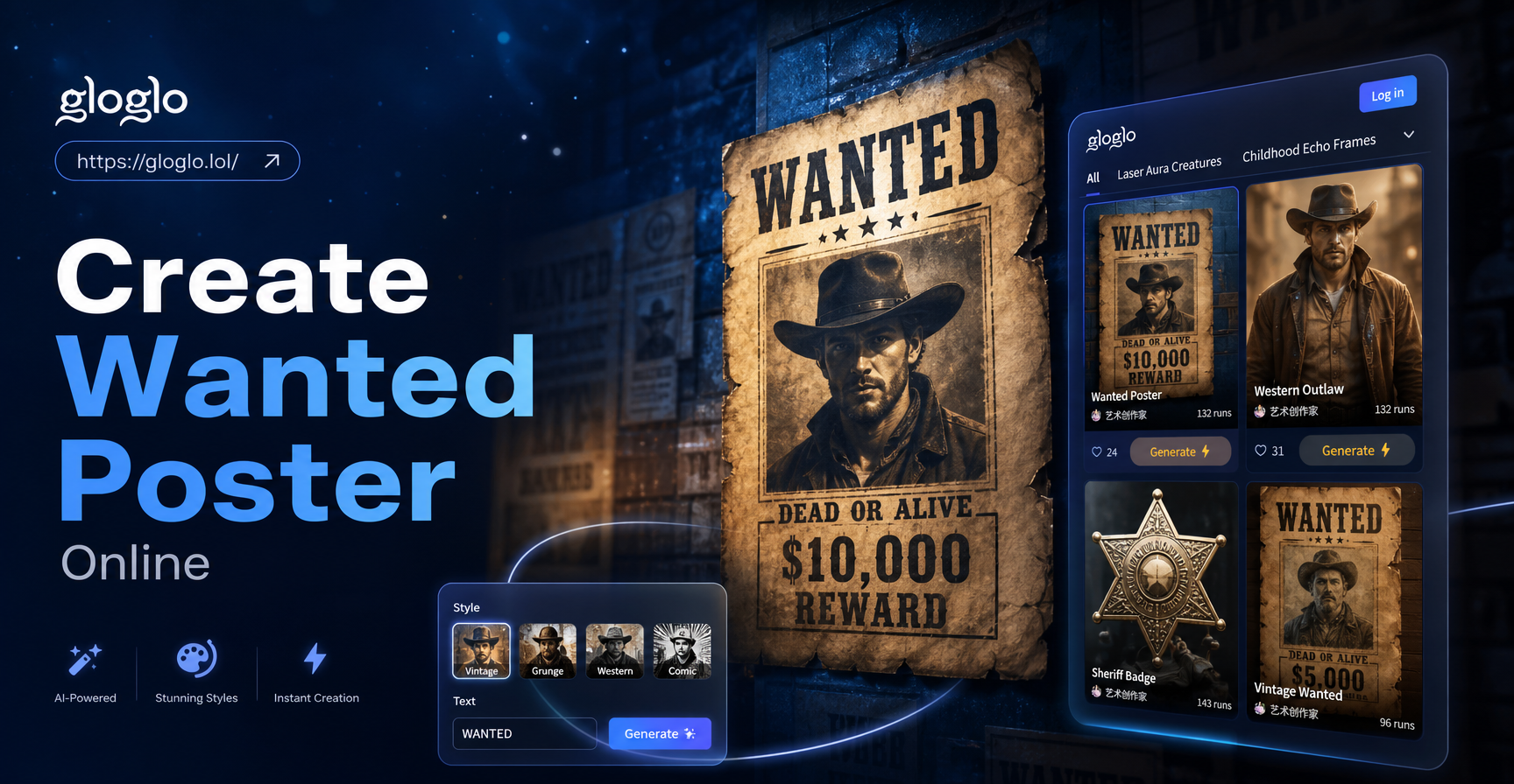 Create Wanted Poster Online Example