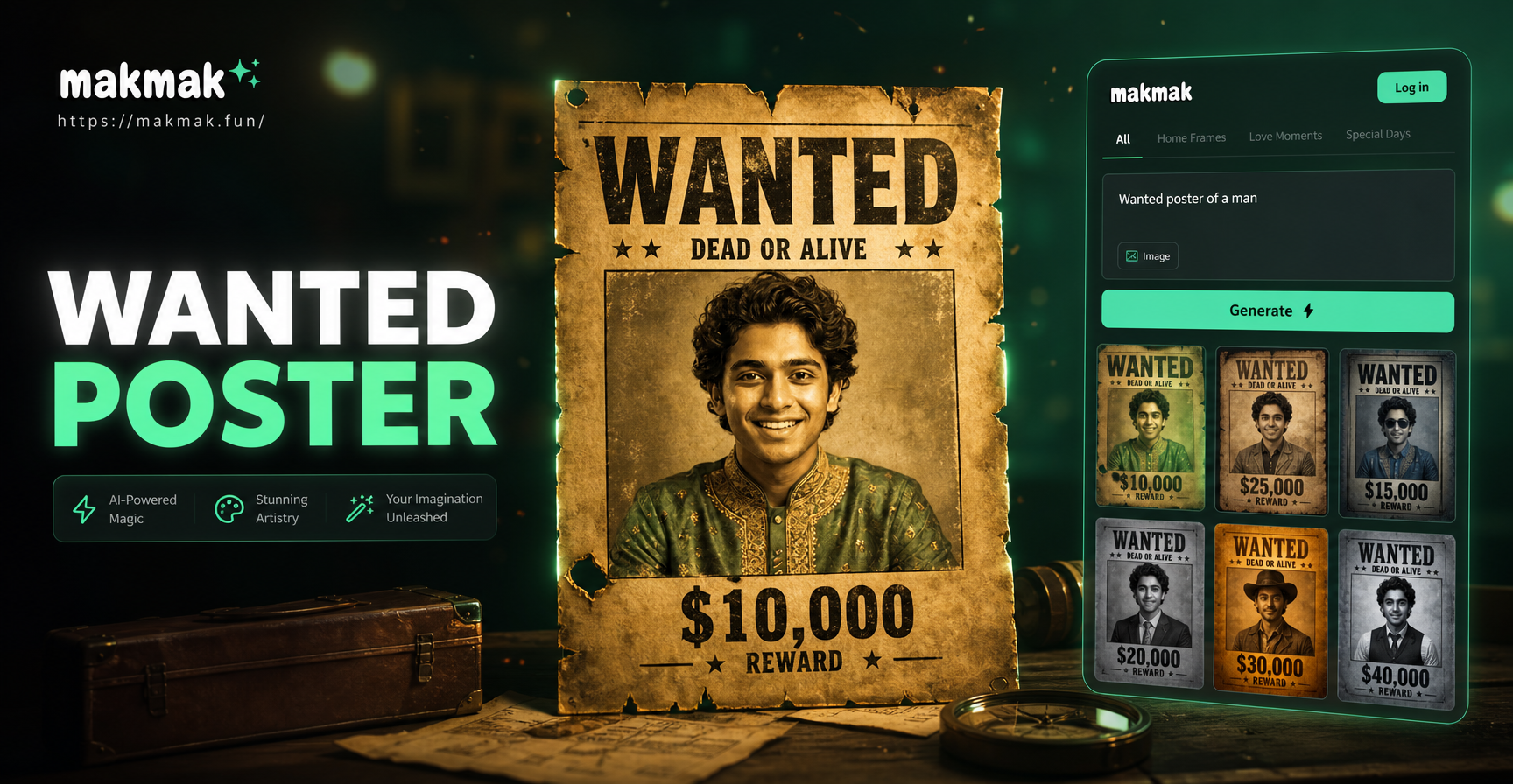 Create Wanted Poster Online with AI