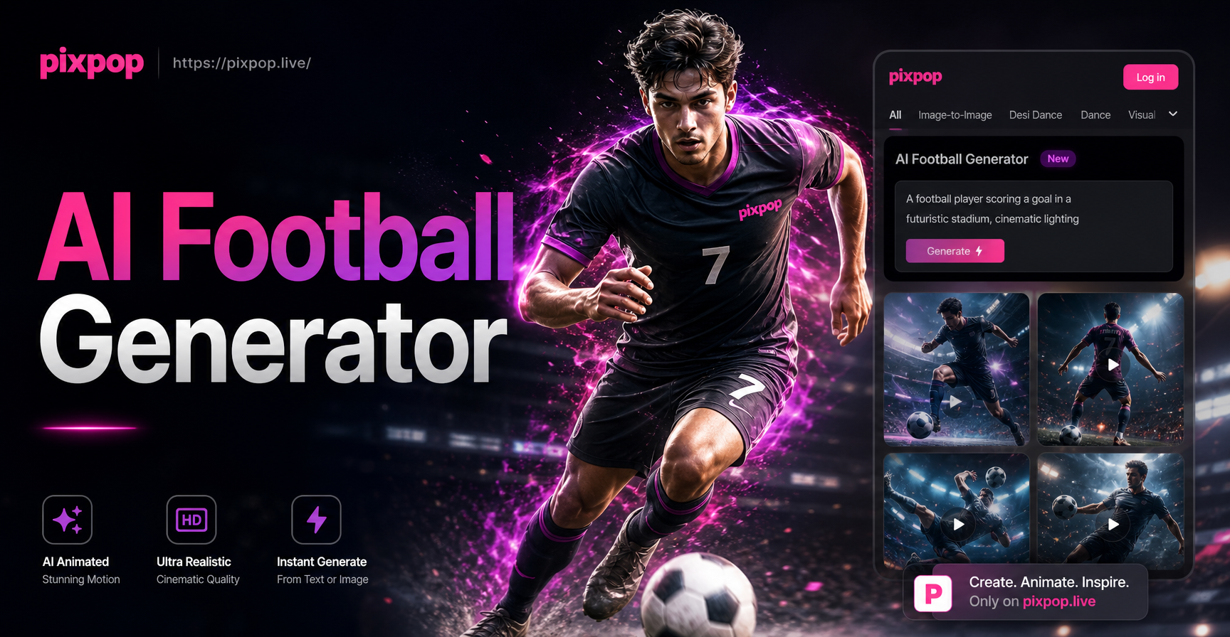 Create Dynamic AI Football Players in Seconds