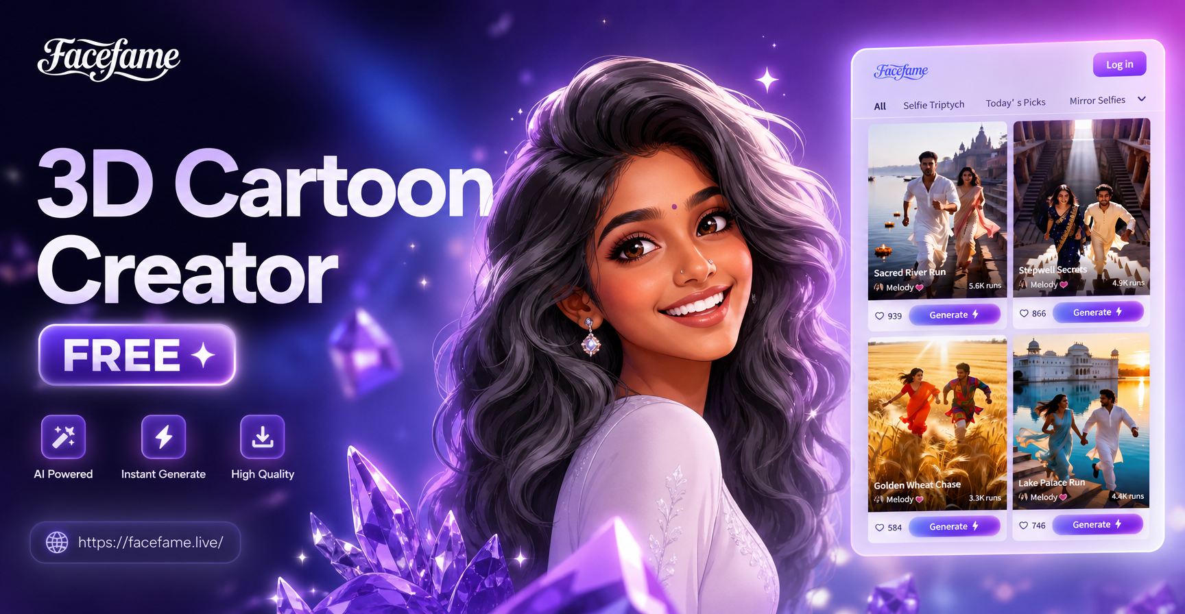 3d cartoon character creator free ai generation result