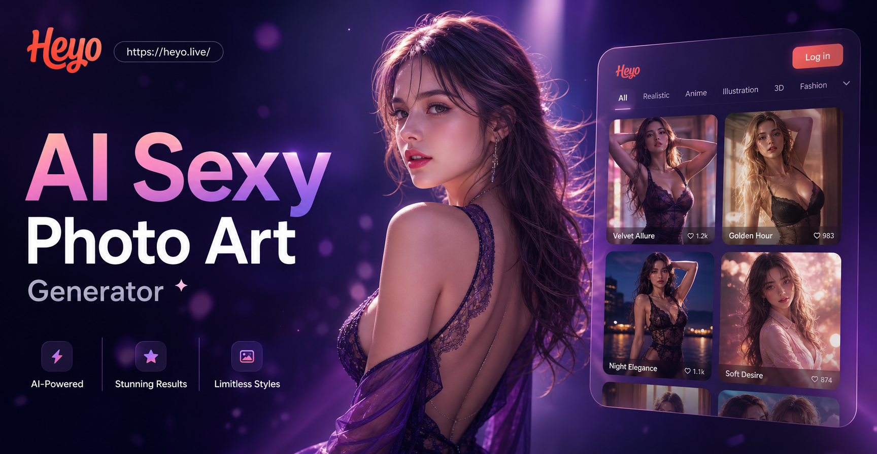 AI generated sexy photo art transformation example