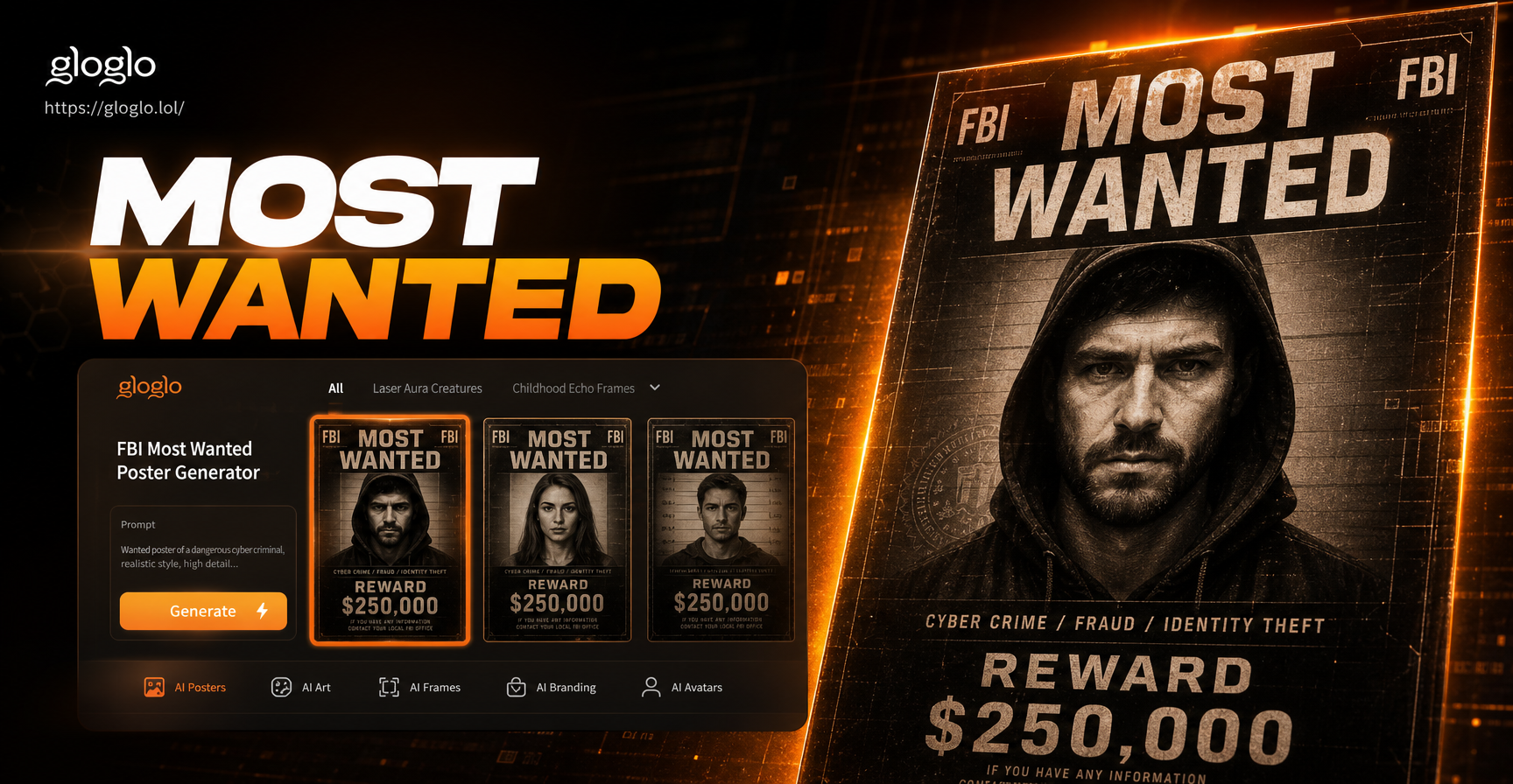 Make Your Own FBI Wanted Poster: Fun AI Generator