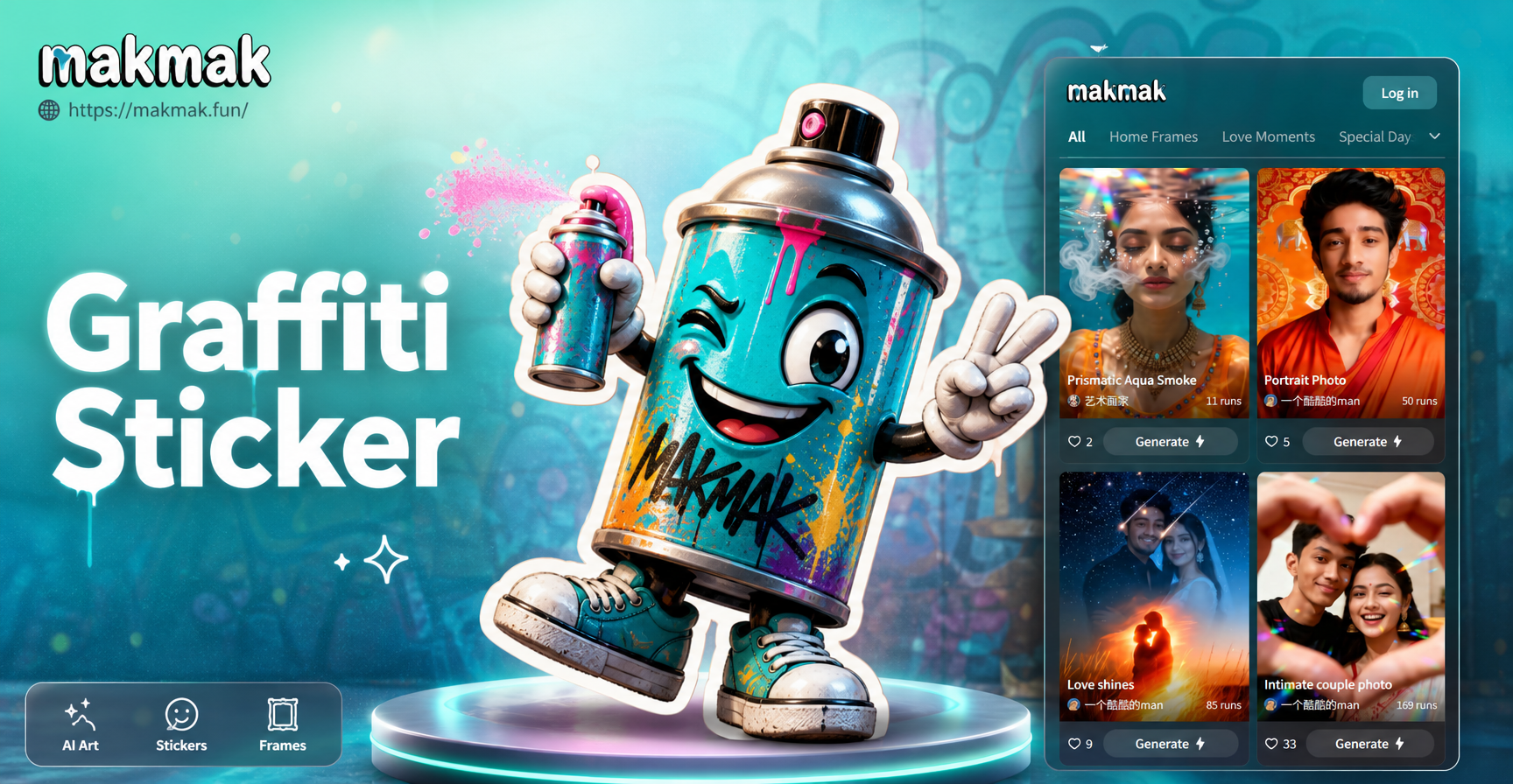 Create Street Art Anywhere with AI Graffiti Sticker Maker