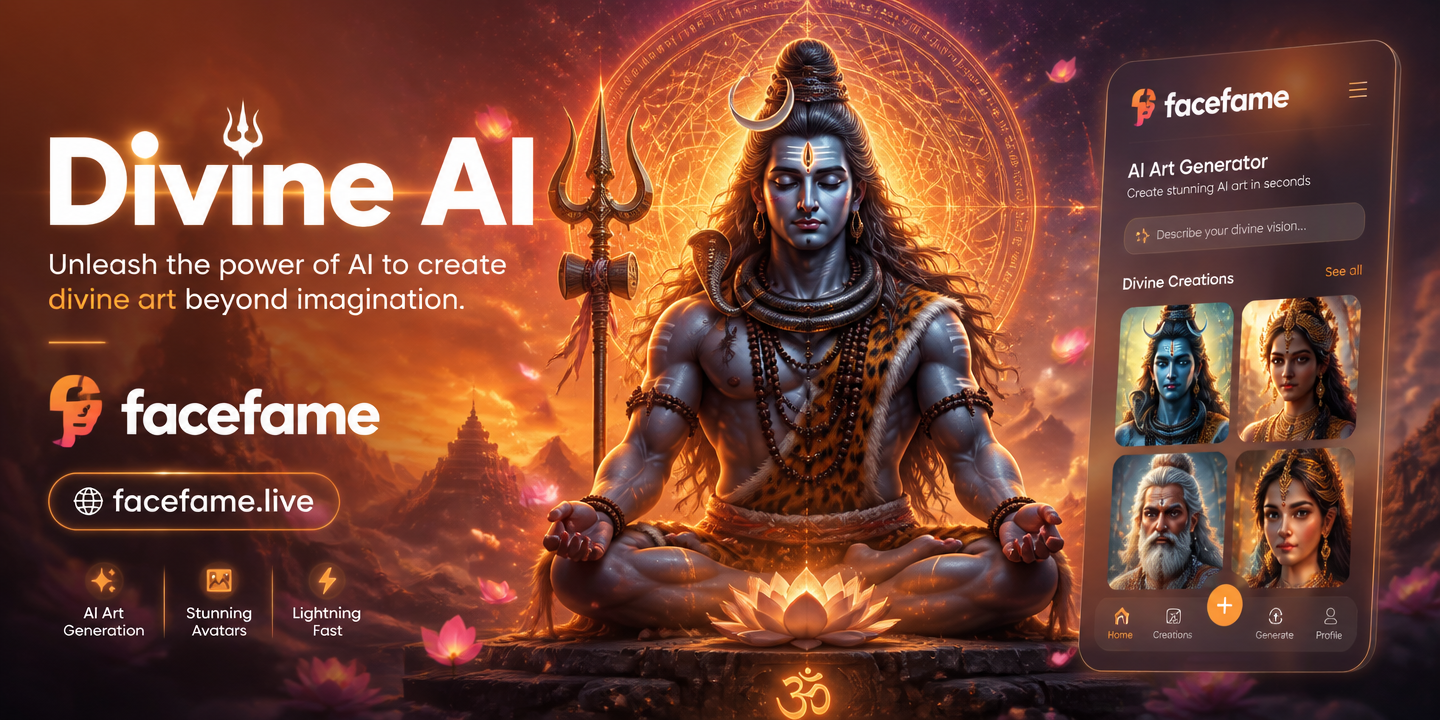 Create Stunning AI Art of Lord Shiva | FaceFame