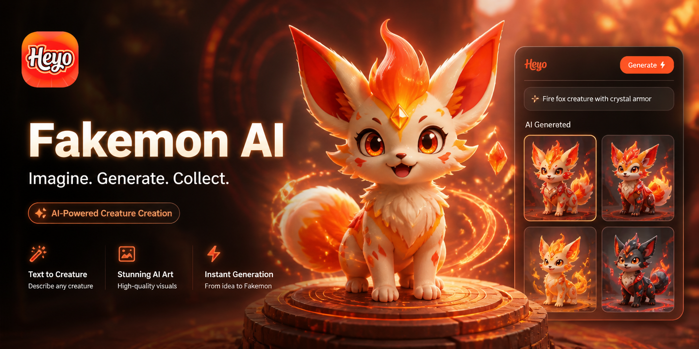 AI Fakemon Generator: Create Your Own Pokémon Designs