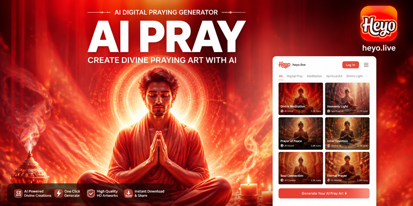 AI Prayers & Spiritual Art Generator | Create Digital Devotion