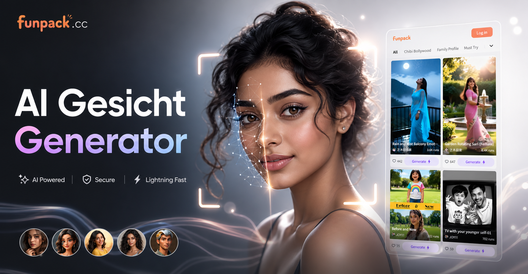 AI Gesicht Generator: Realistische KI-Gesichtserstellung