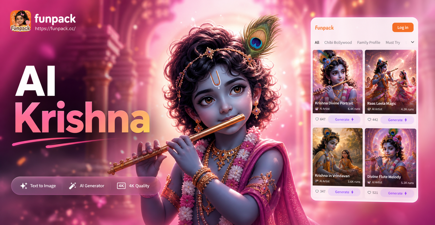 Create Stunning AI Images of Lord Krishna with a Tap