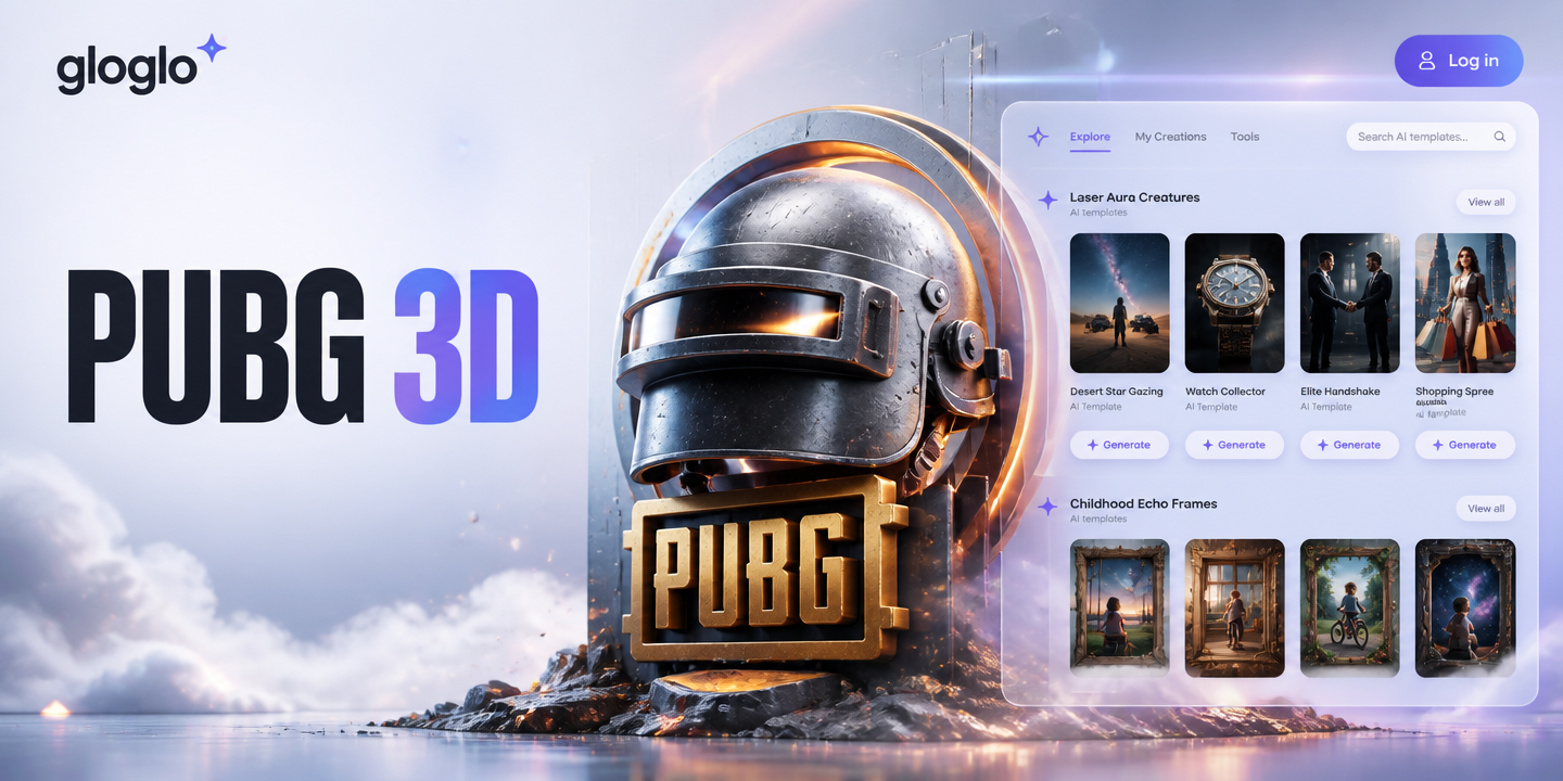 Create Your Custom 3D PUBG Logo with AI