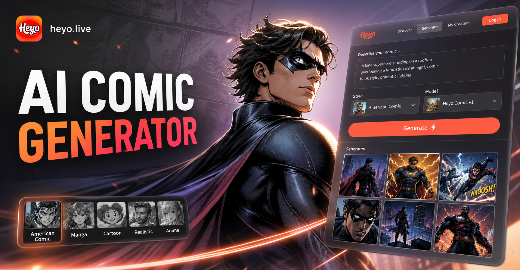 Turn Photos Into Classic American Comics With AI