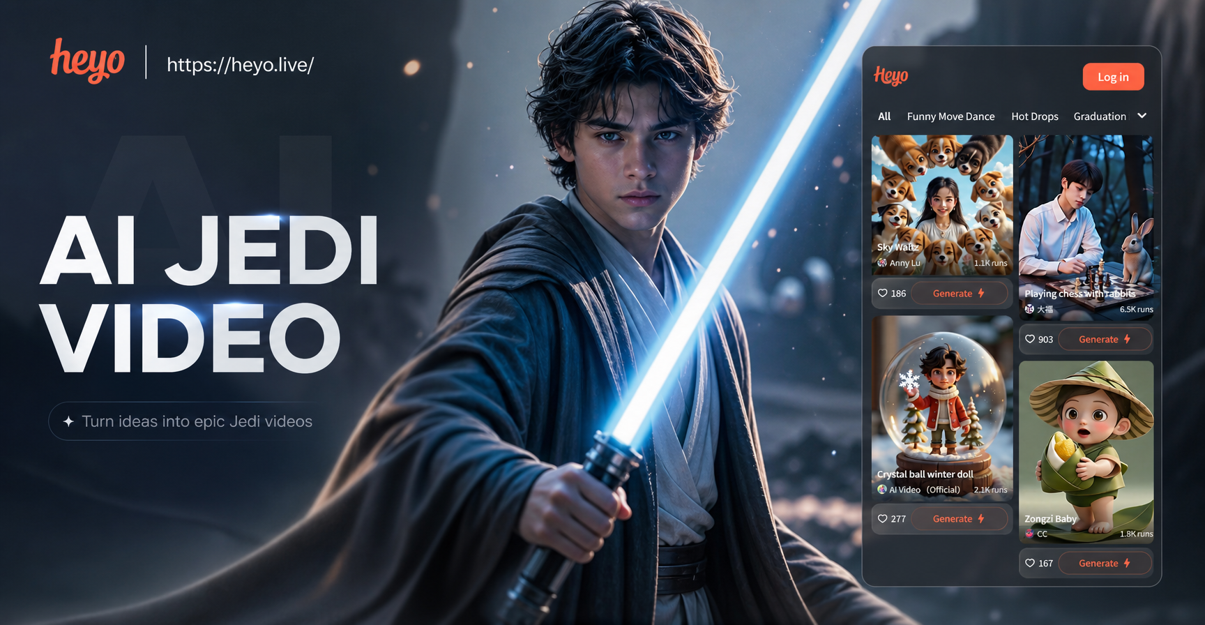 AI Jedi Video Effect: Transform Yourself Into a Jedi