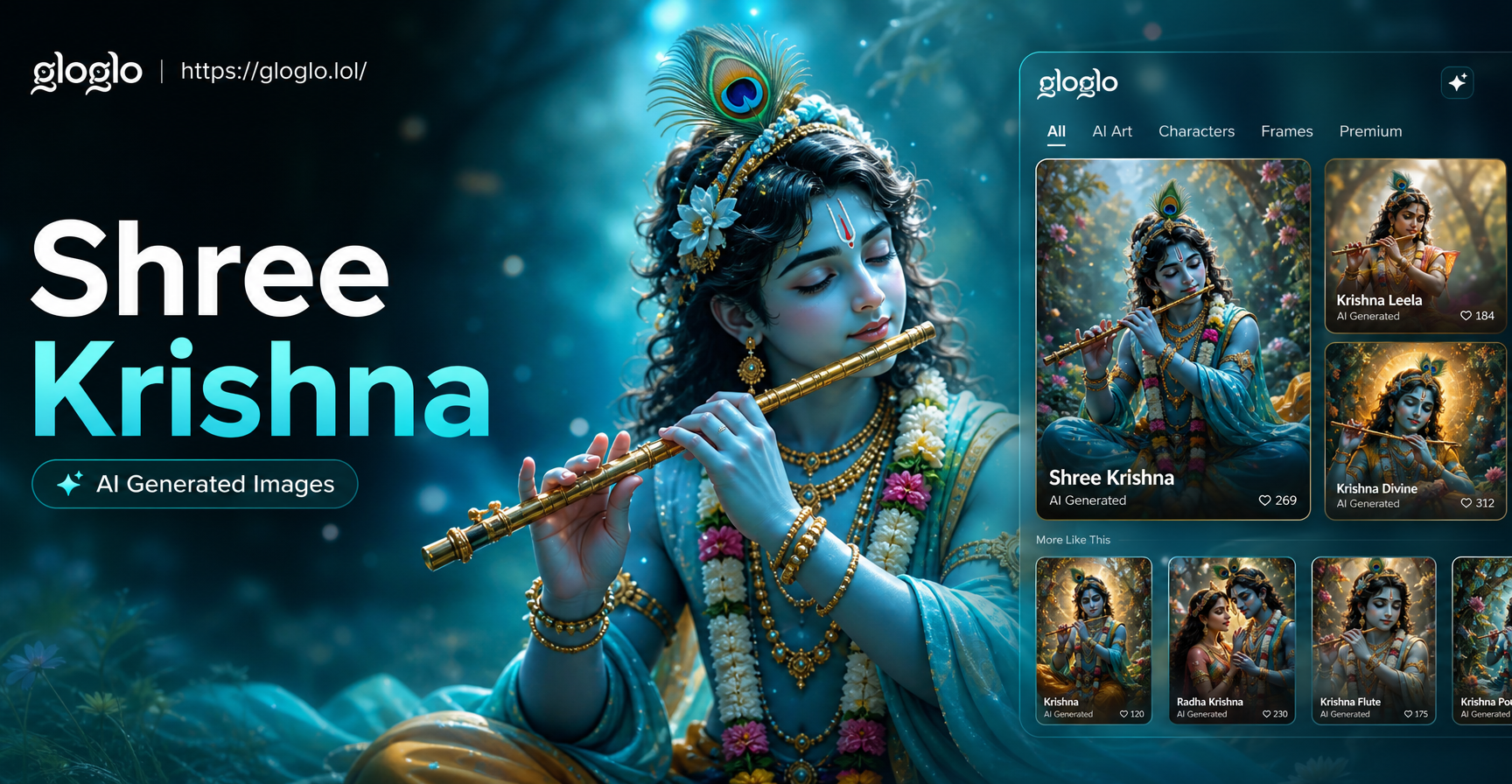 Create Divine Shree Krishna Art with AI
