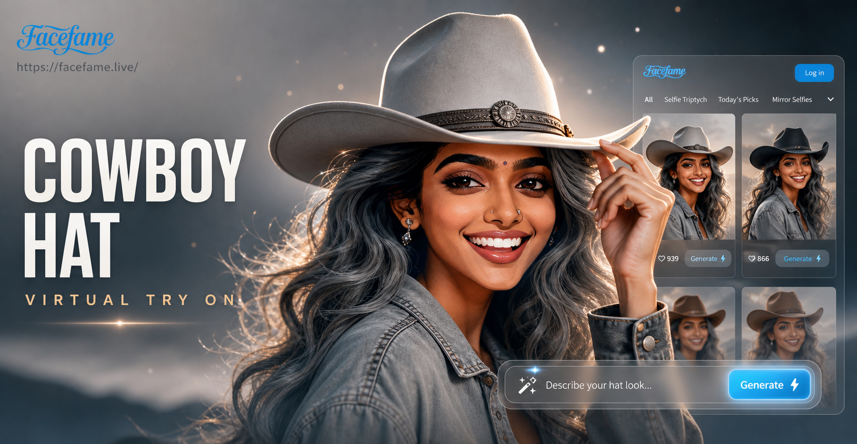 Try on a Cowboy Hat Instantly with AI