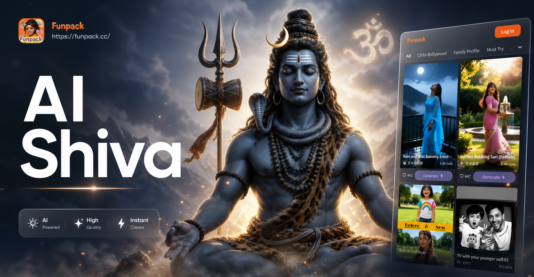 Shiva-KI-Kunst: Erschaffe göttliche digitale Porträts