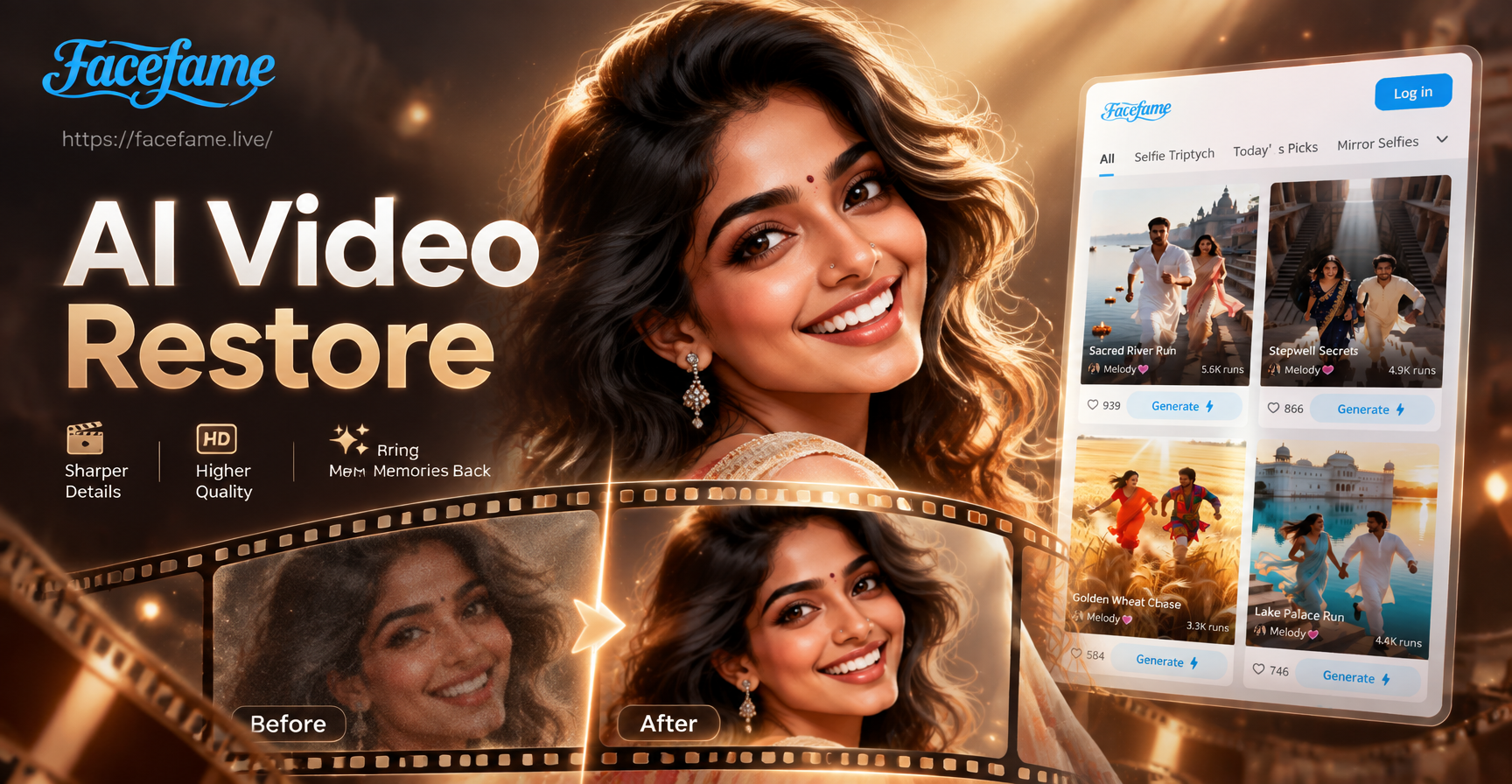Hidupkan & Tingkatkan Video Lama dengan Restorasi AI