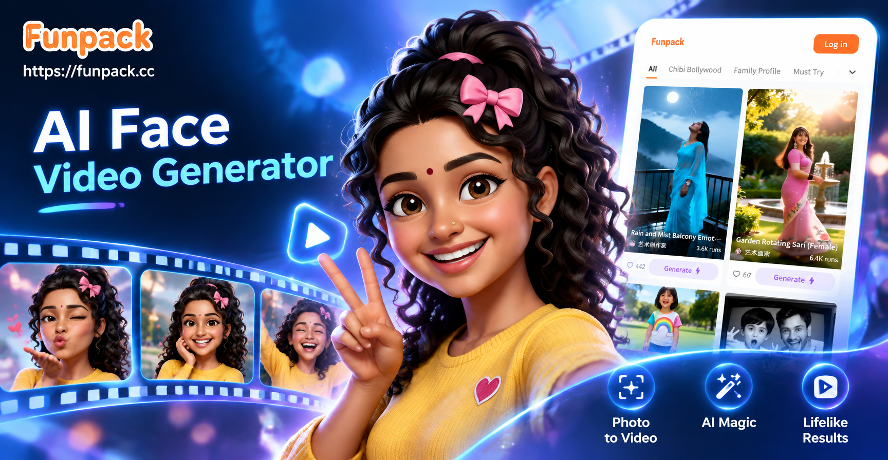 KI-Gesichtsvideo-Generator Vorher-Nachher-Transformation