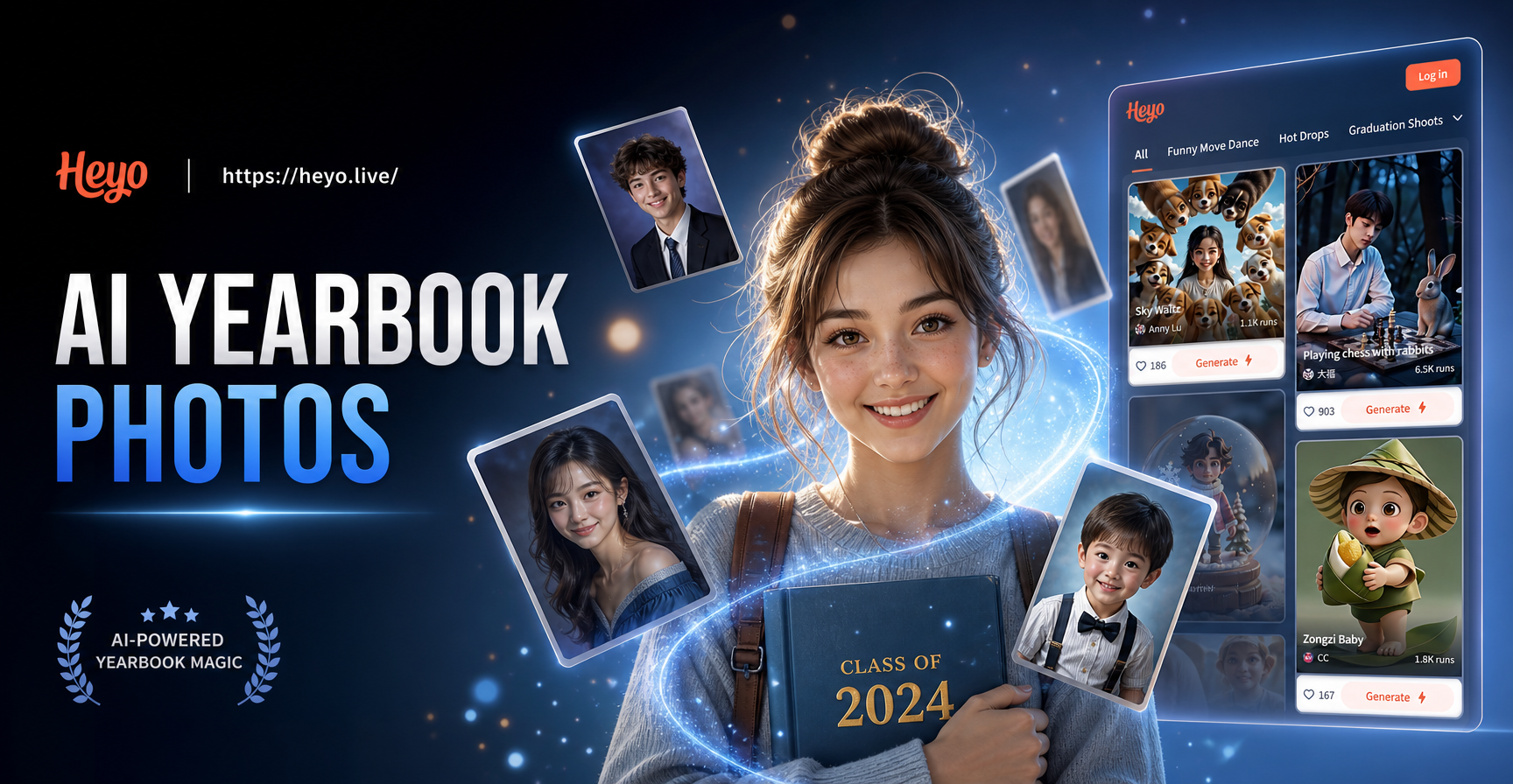 AI Yearbook Photo Maker: Retro Filter & Vintage Portraits