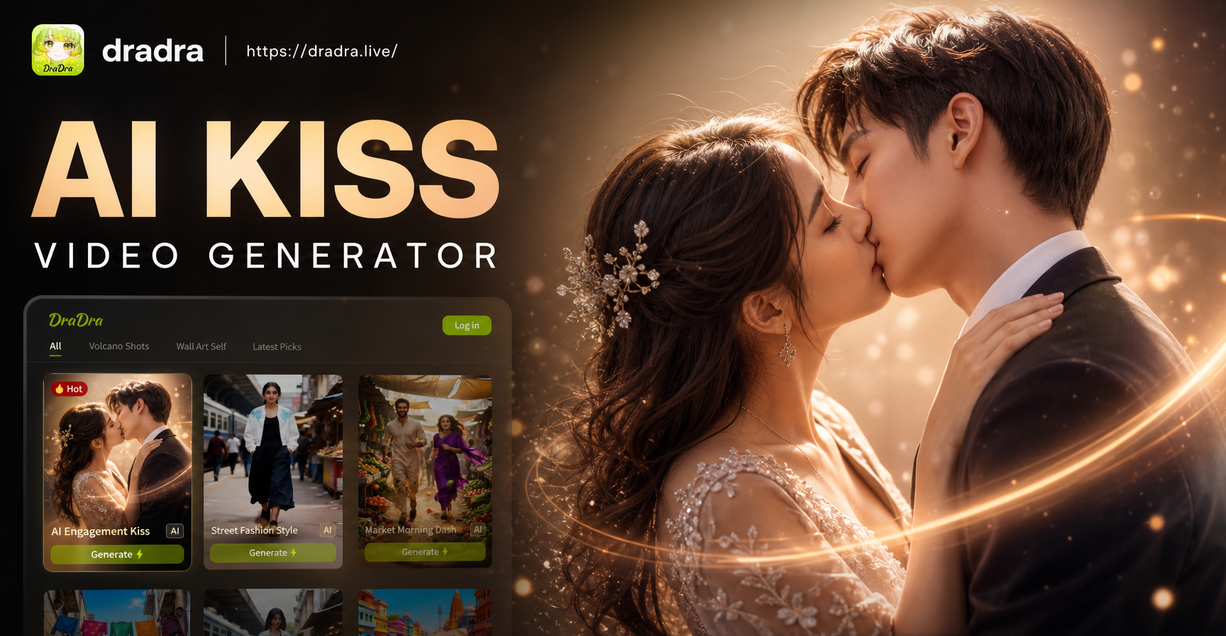 Create Viral Kiss Videos Instantly with AI Magic