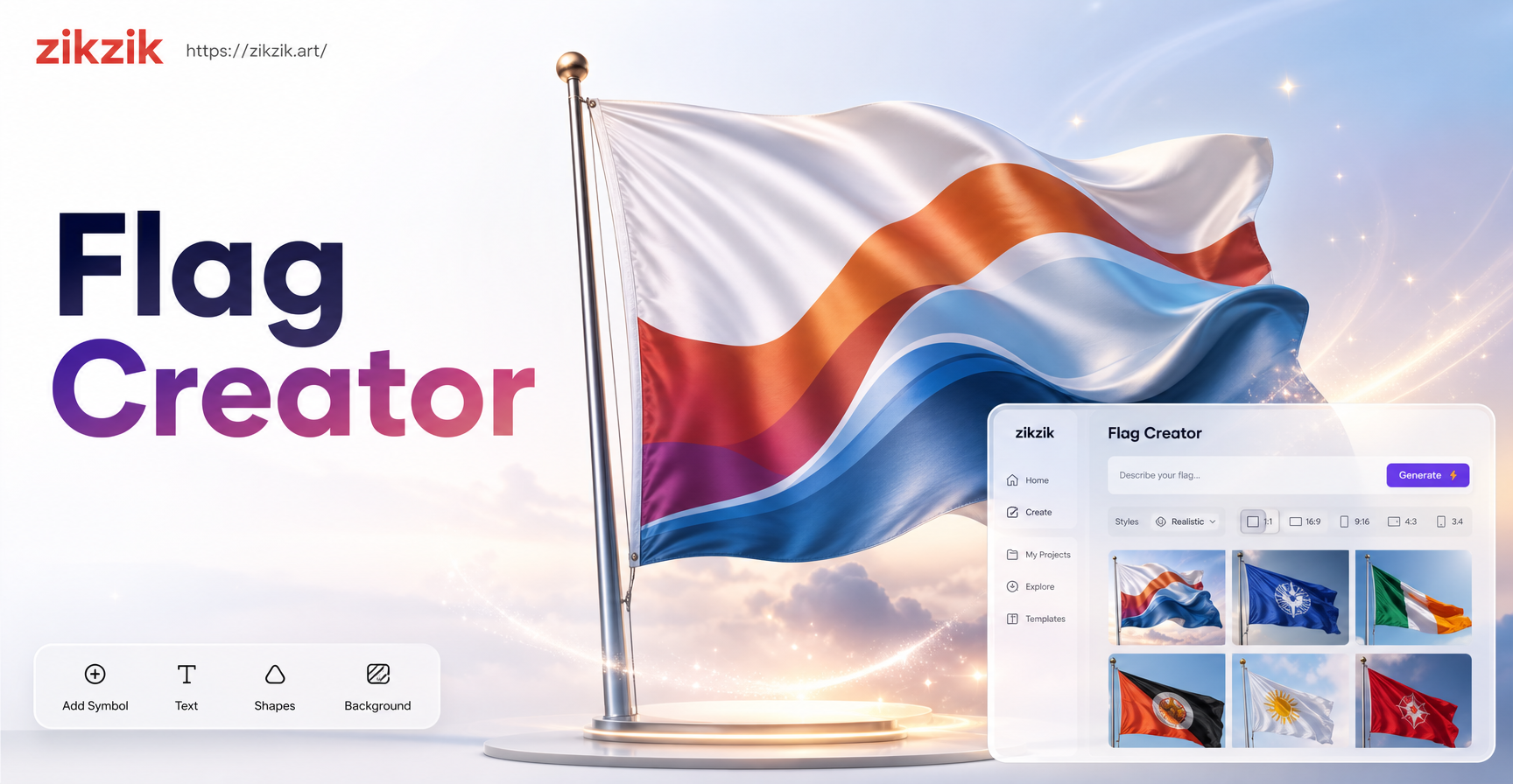 Design Your Unique Flag in Minutes with AI
