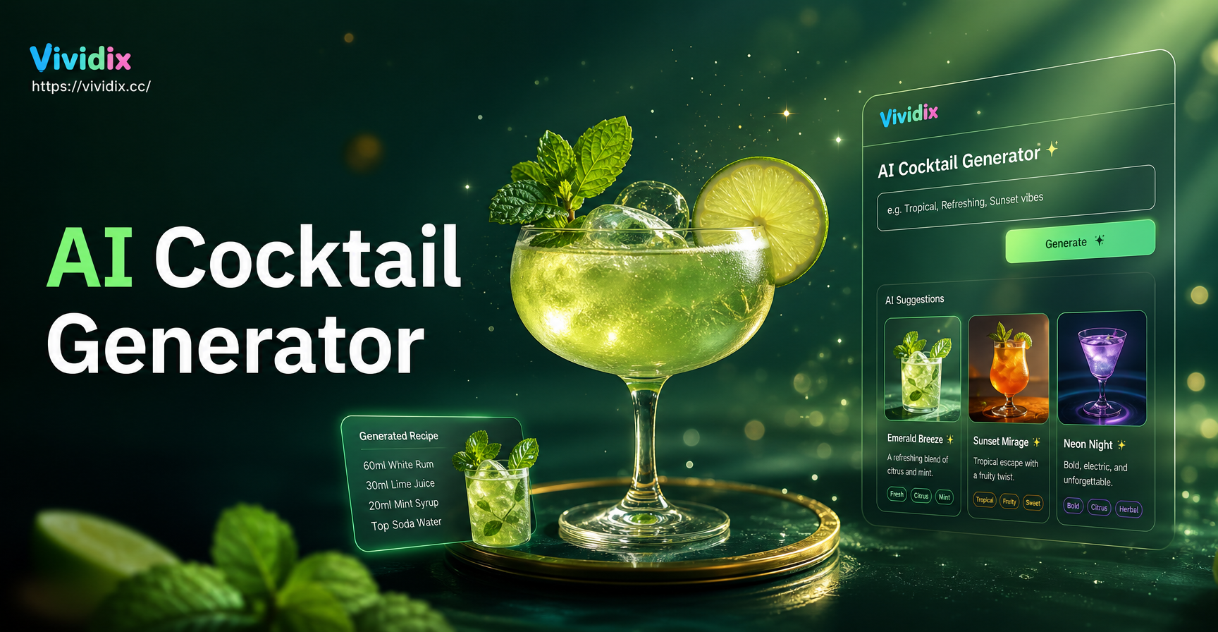 Perfekte Cocktailnamen sofort mit KI erstellen