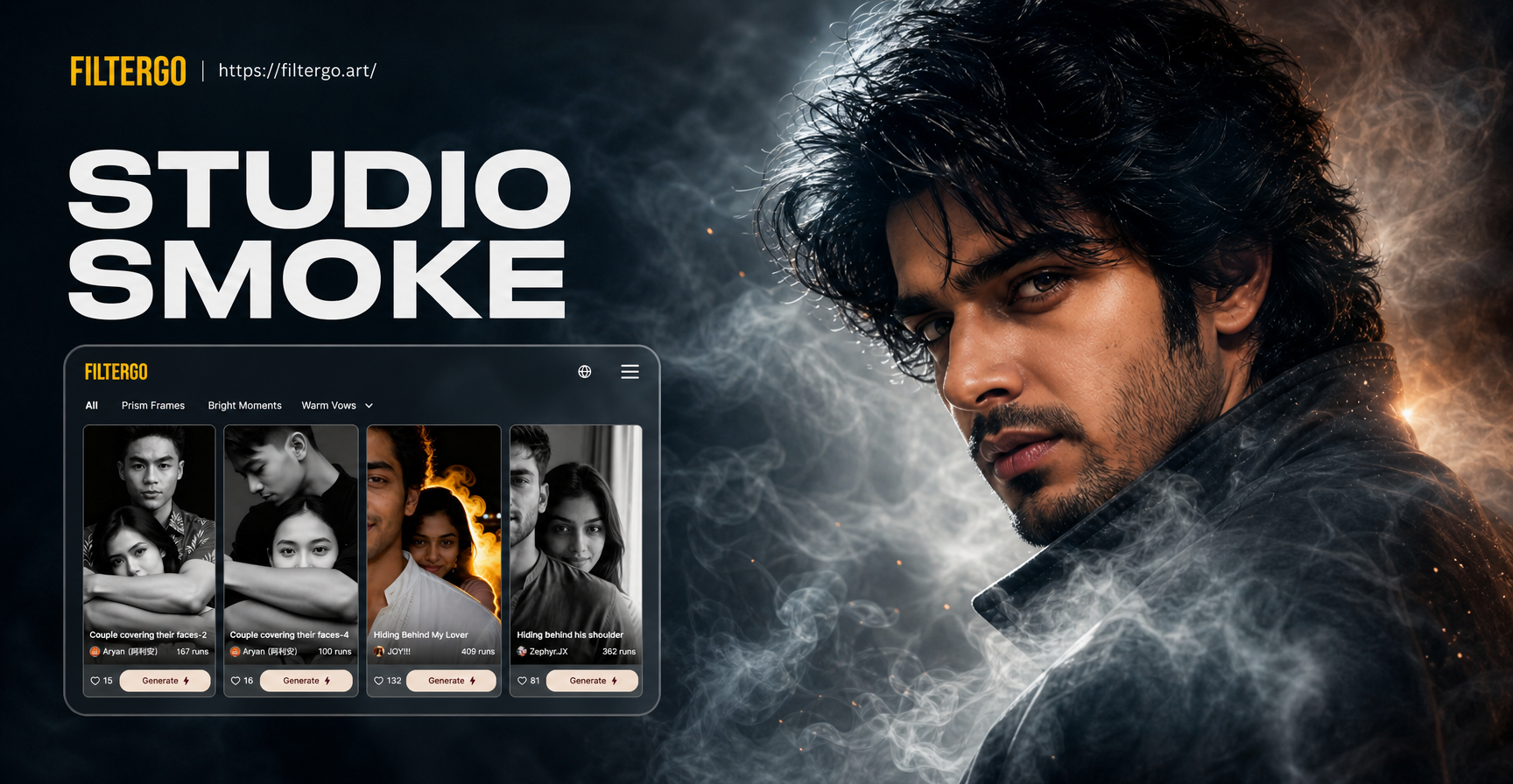 studio smoke background generator example