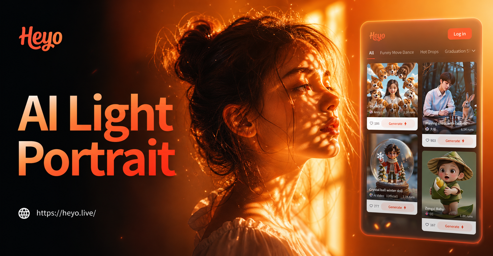 AI Light & Shadow Portrait Creator: Dramatic Lighting Effects