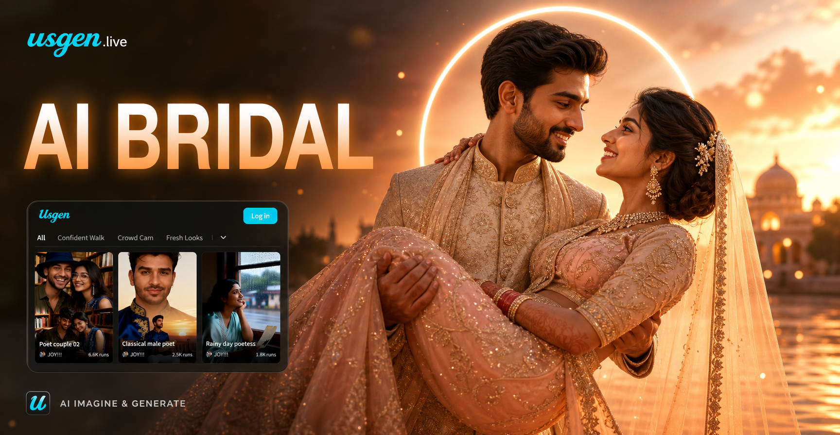 AI Bridal Carry: Crie Vídeos Românticos Virais Instantaneamente