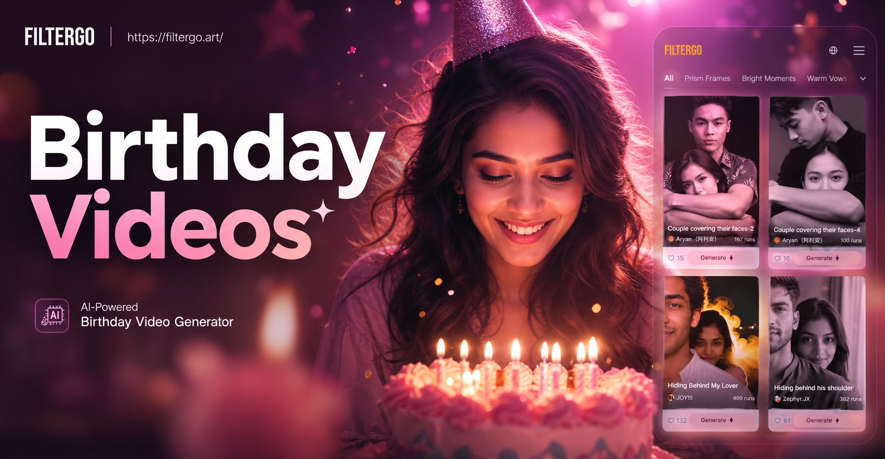 Create Heartfelt Birthday Video Greetings Instantly