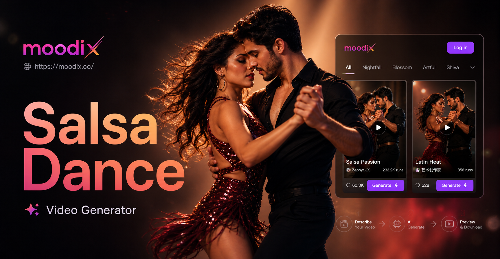 Create Viral Salsa Dance Videos With Your Partner Instantly
