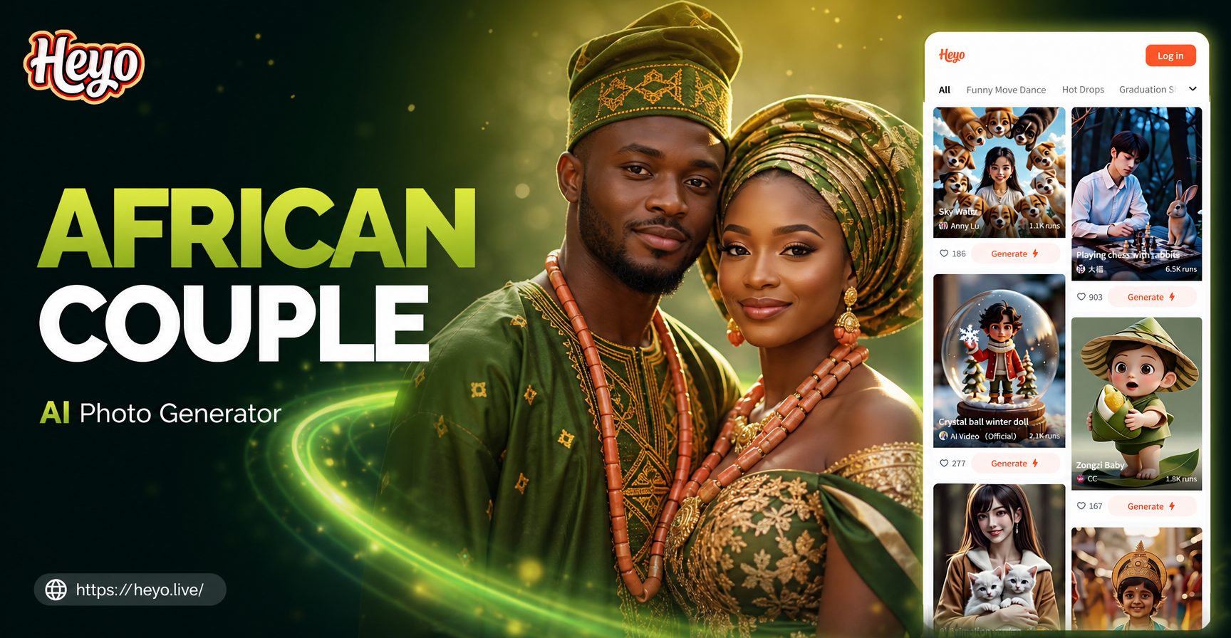 Capture Timeless Love with AI African Couple Photos