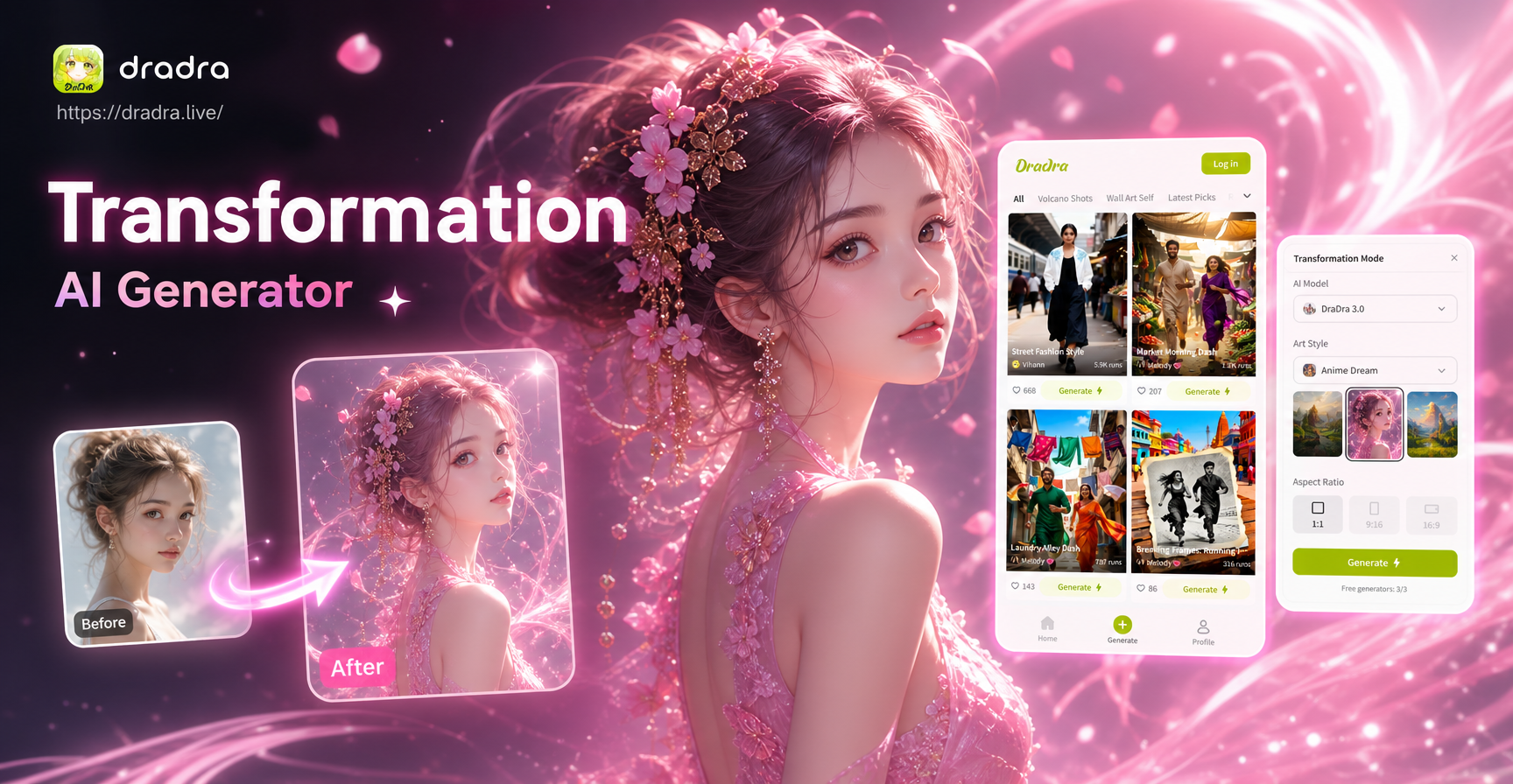 Free AI Image & Video Transformations | Powerful Creative Tool