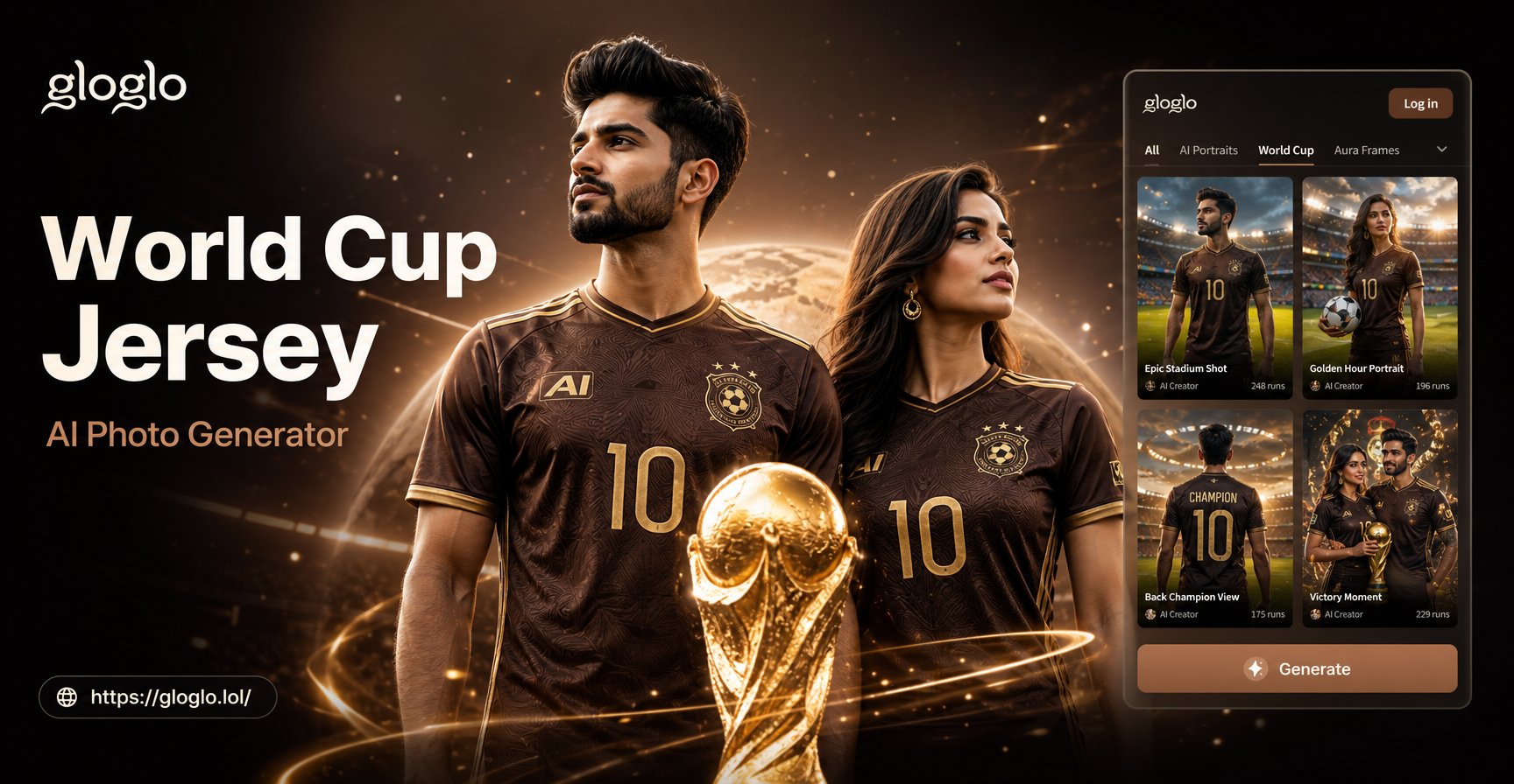 World Cup Jersey Photo Generator result example