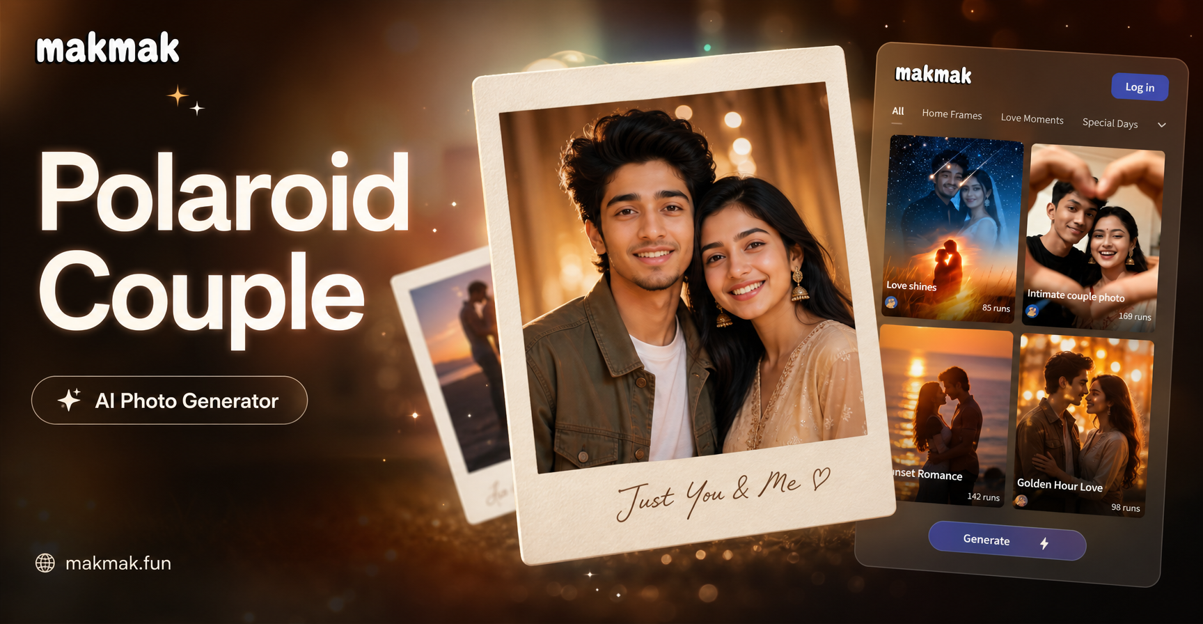Create Vintage Polaroid Couples Photos with AI