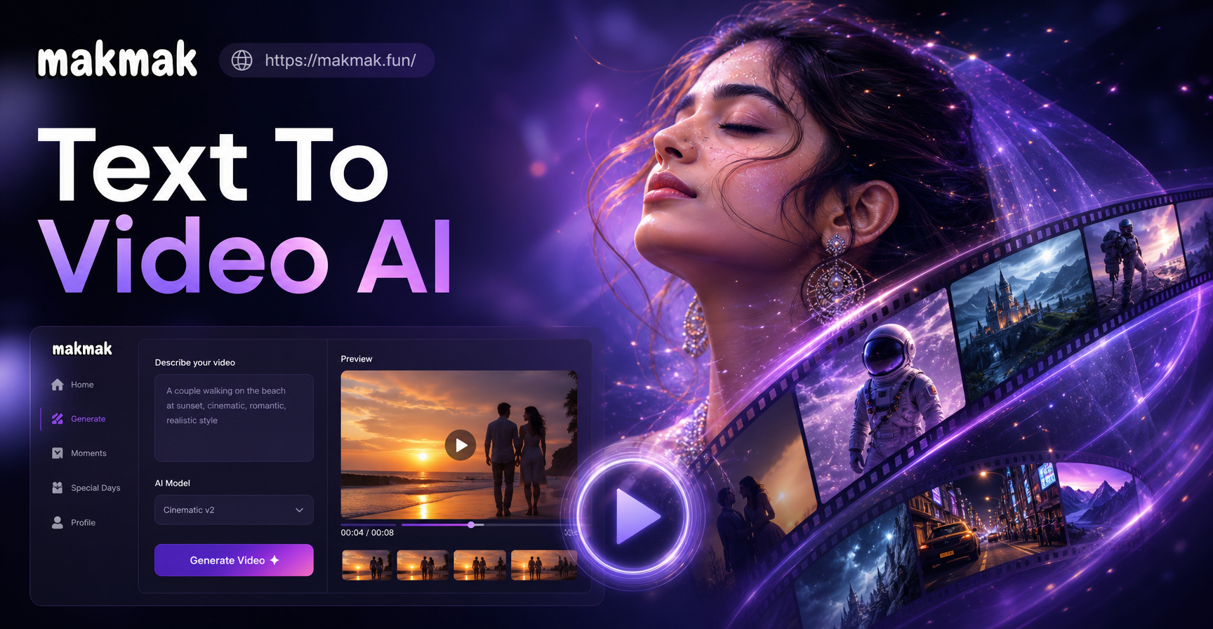 AI generating a video scene from text