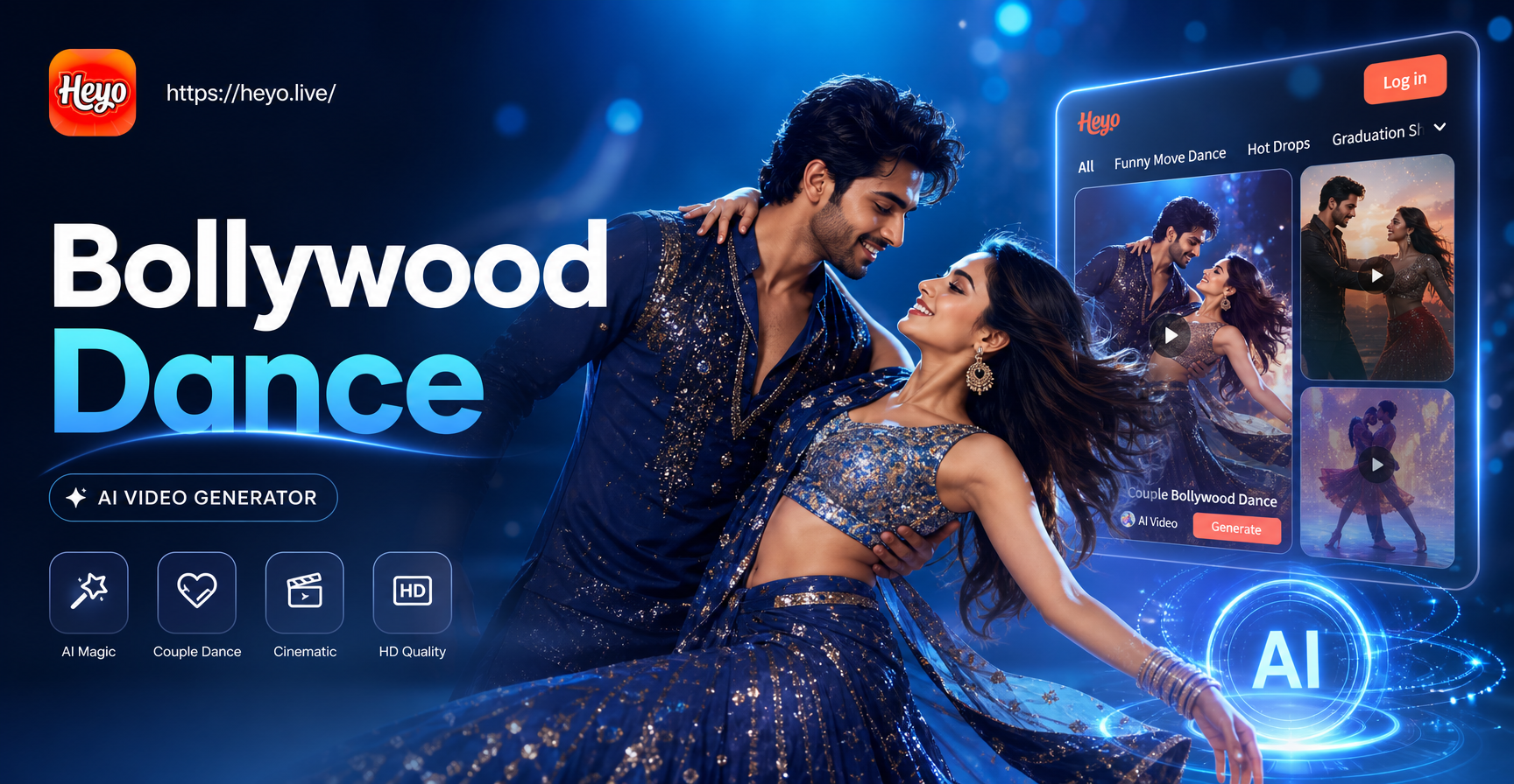 Create Stunning Couple Bollywood Dance Videos with AI