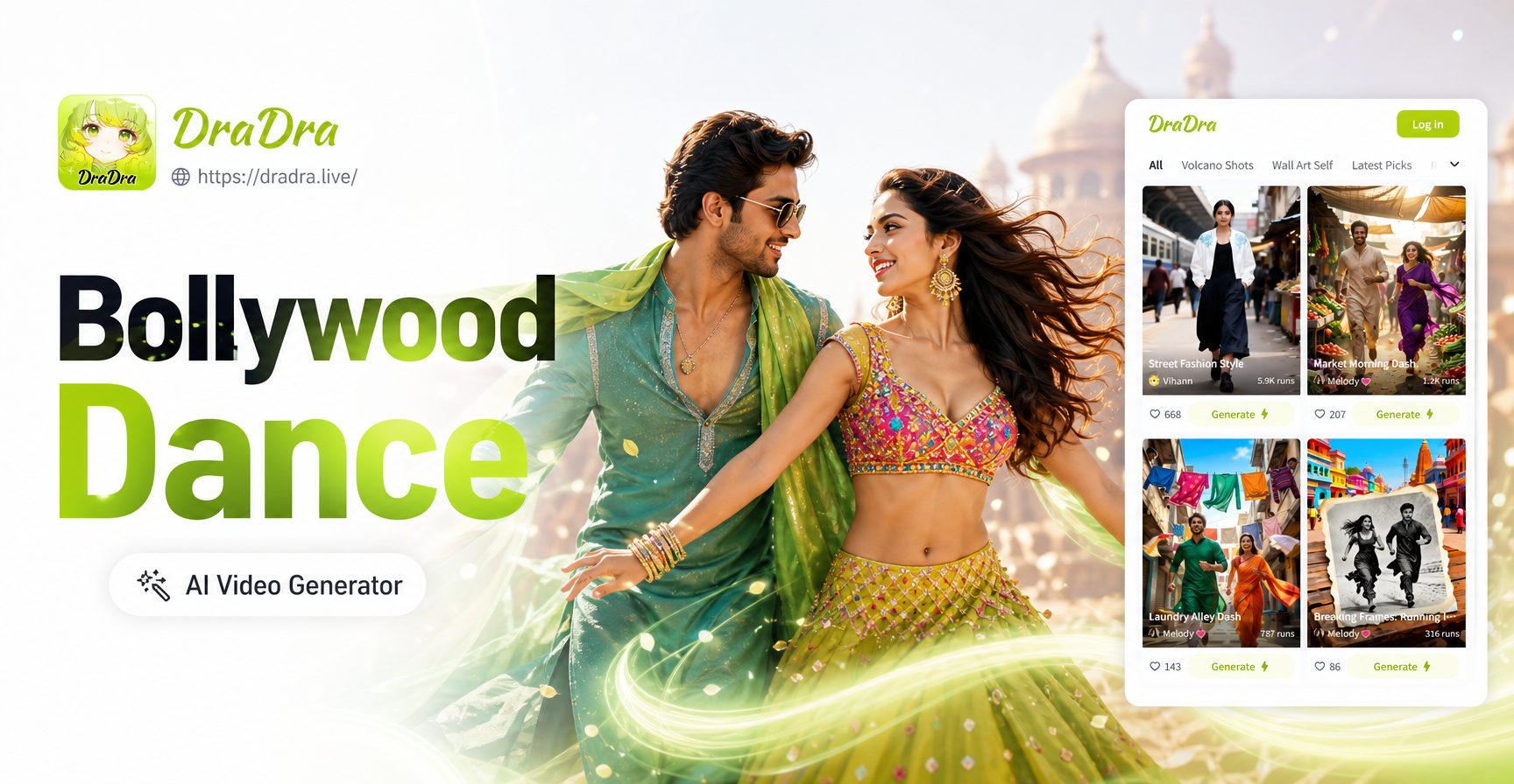 Create Bollywood Dance Videos with Your Partner Instantly