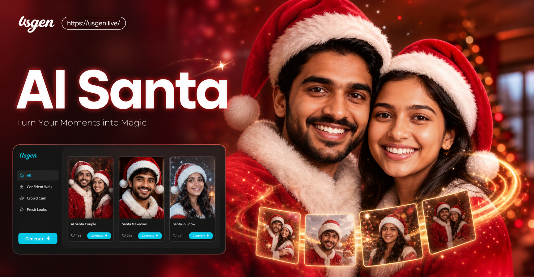 AI Santa Transformation: Become Santa Claus Instantly